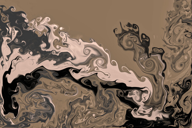purchase version 1 prints here:  https://donlawrenceart.artstation.com/store/prints/L0l6D/tan-black-and-white-fluid-pour-abstract-art-1
