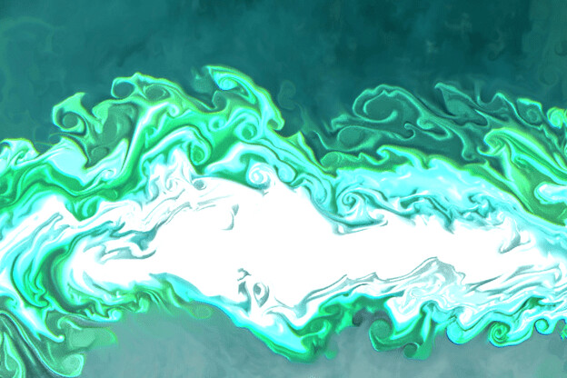 purchase version 4 prints here:  https://donlawrenceart.artstation.com/store/prints/DRGoK/green-and-blue-fluid-pour-abstract-4
