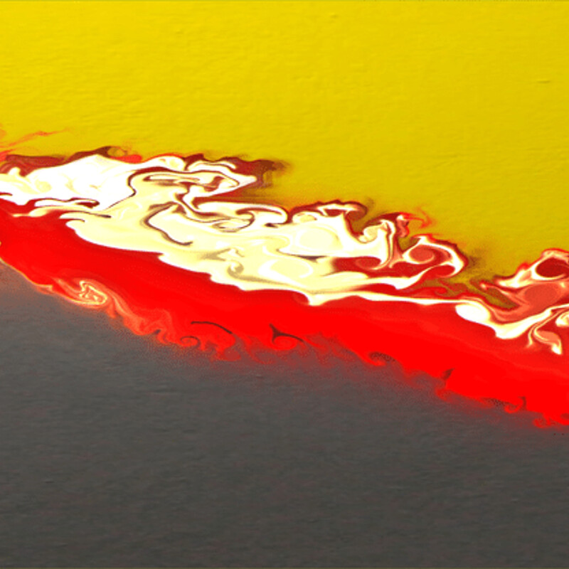 Red Yellow and Gray fluid abstract collection