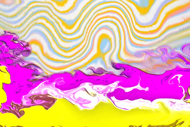 purchase version 1 prints here:  https://donlawrenceart.artstation.com/store/prints/yjmOd/purple-and-yellow-waves-fluid-pour-abstract-1
