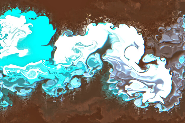 purchase version 5 prints here:  https://donlawrenceart.artstation.com/store/prints/P6WOW/blue-white-and-brown-fluid-pour-abstract-5