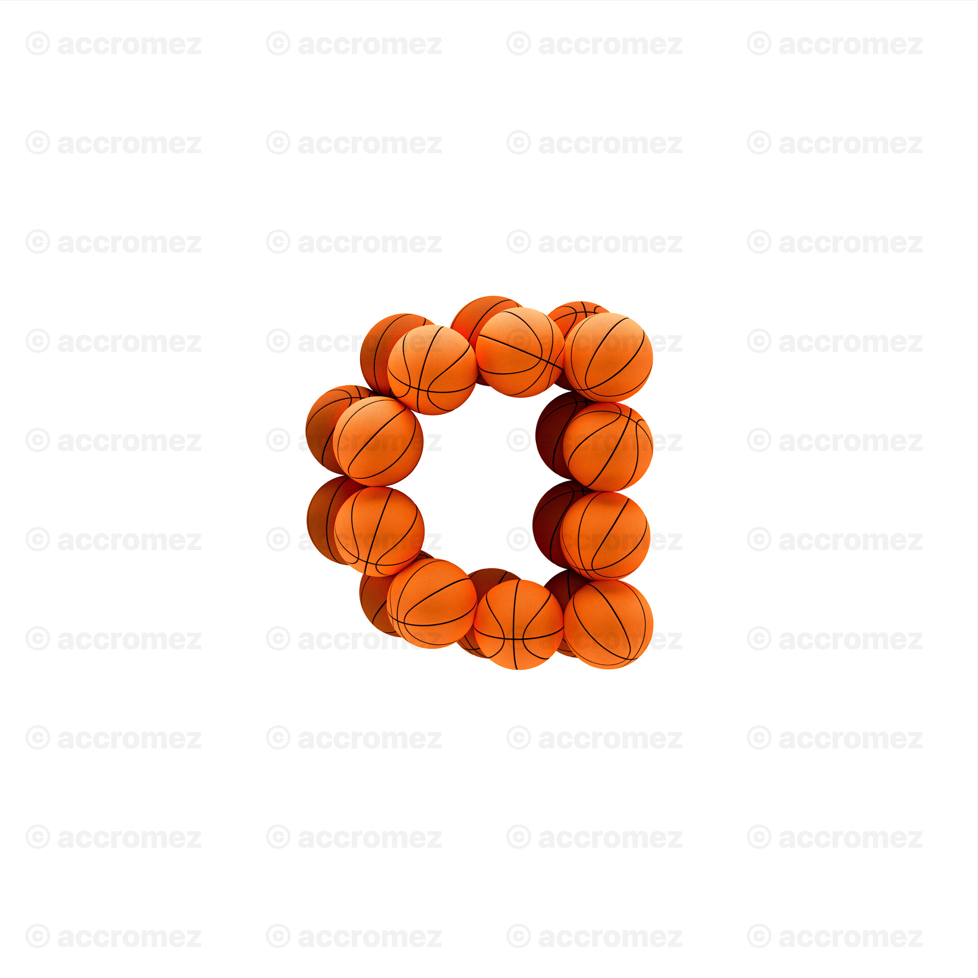 Number 9 Alphabet Basketball Balls Stock Illustration 321046142