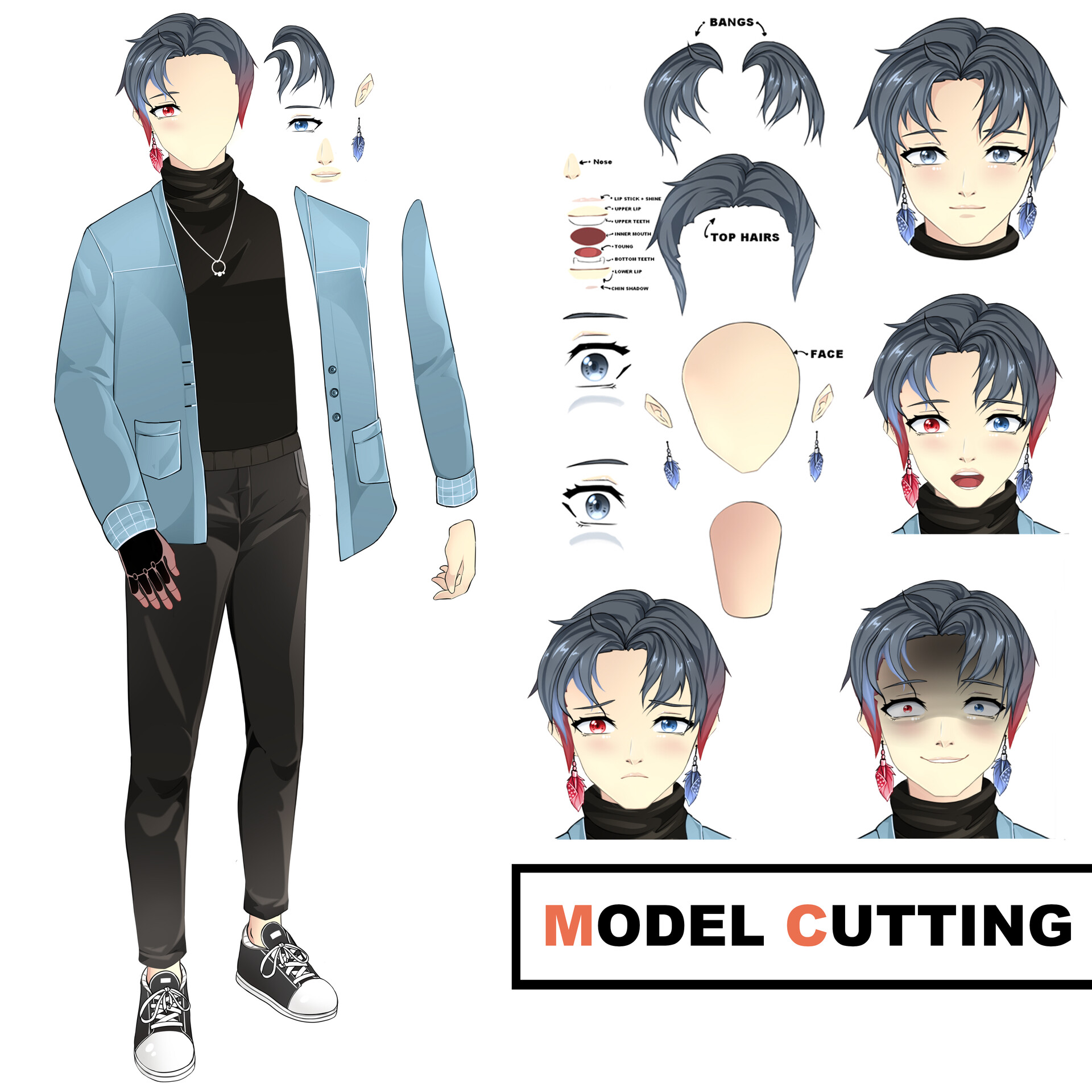 ArtStation Vtuber model Commission Showcase