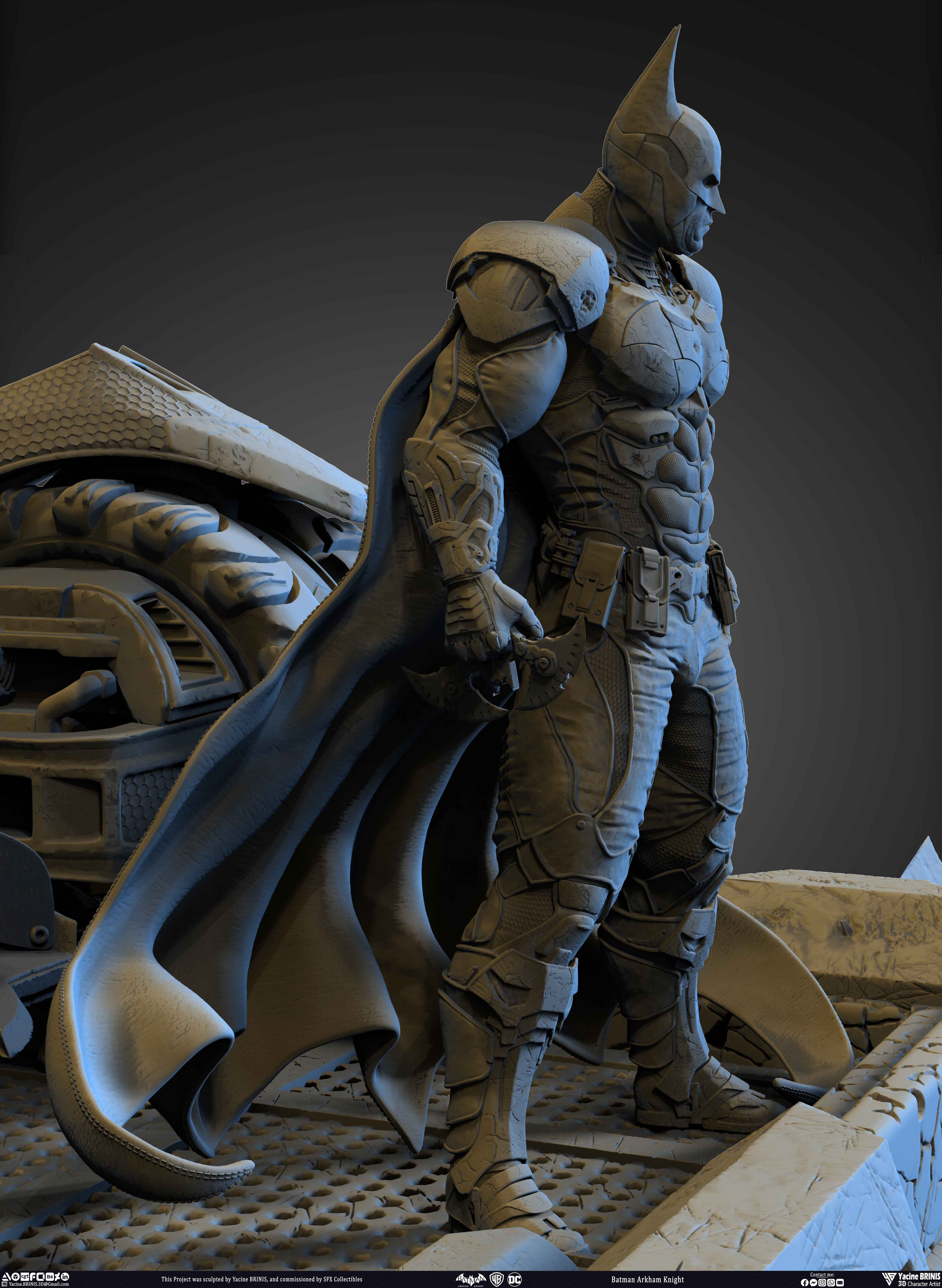 Batman Arkham Knight Warner Bros Vol 02 Sculpted by Yacine BRINIS 018