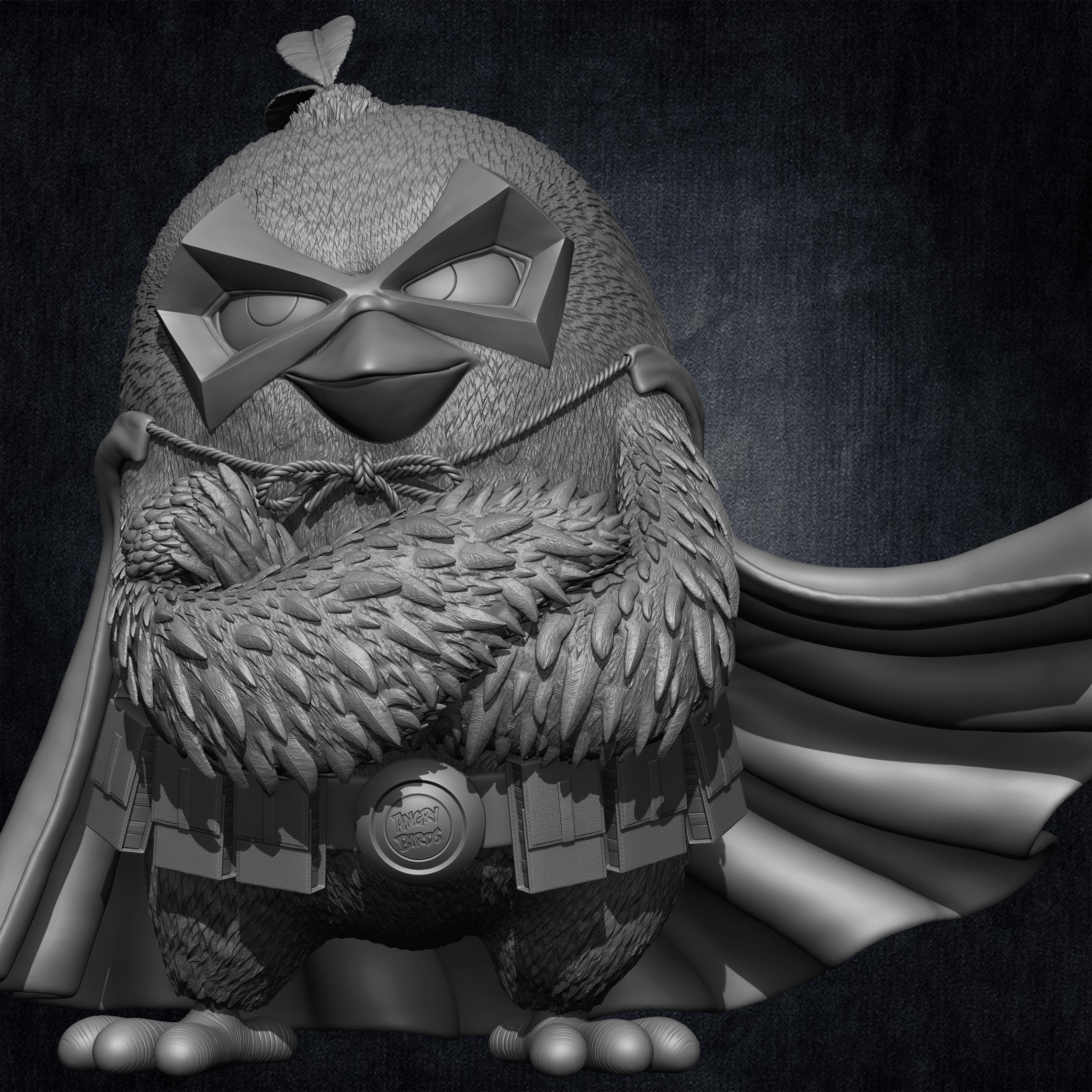 Red Mash up Angry Birds Movie 02 Robin Hood Rovio Entertainment sculpted By Yacine BRINIS 001
