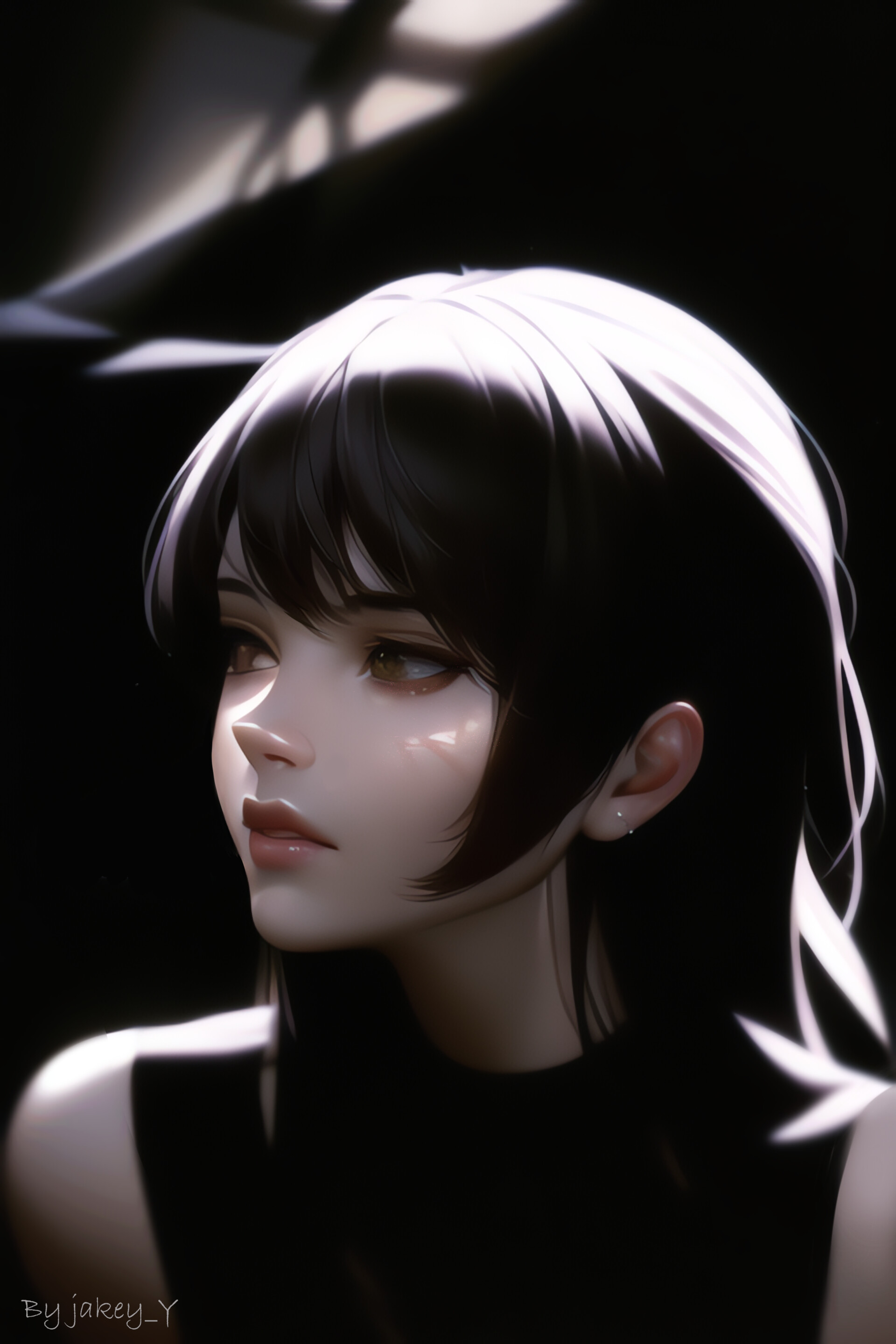 Black store p hair