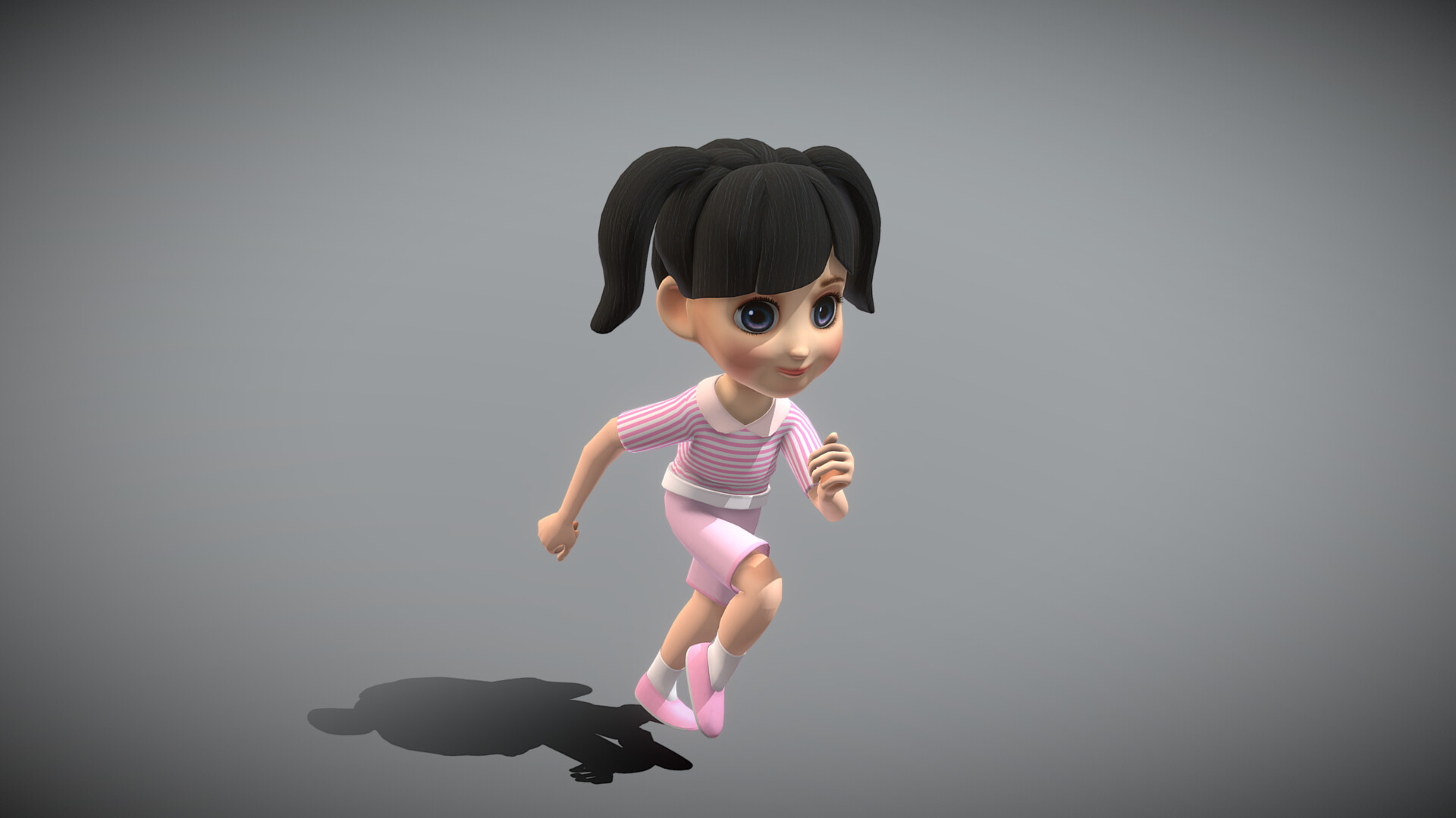 young girl play game joystick station free time competition 3d character  illustration 11382025 PNG