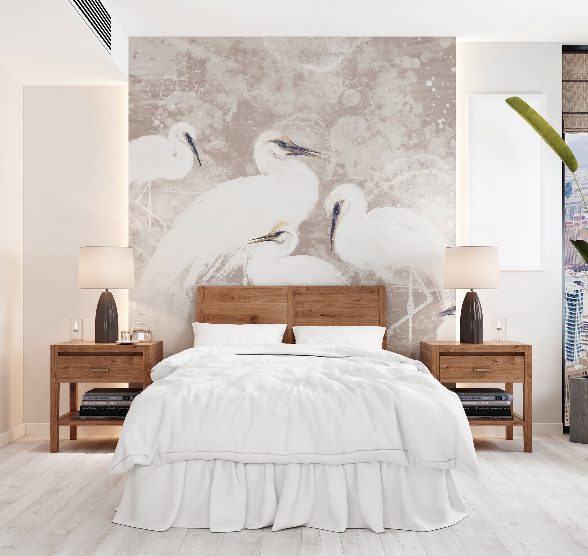 ArtStation - Wallpaper-Herons-