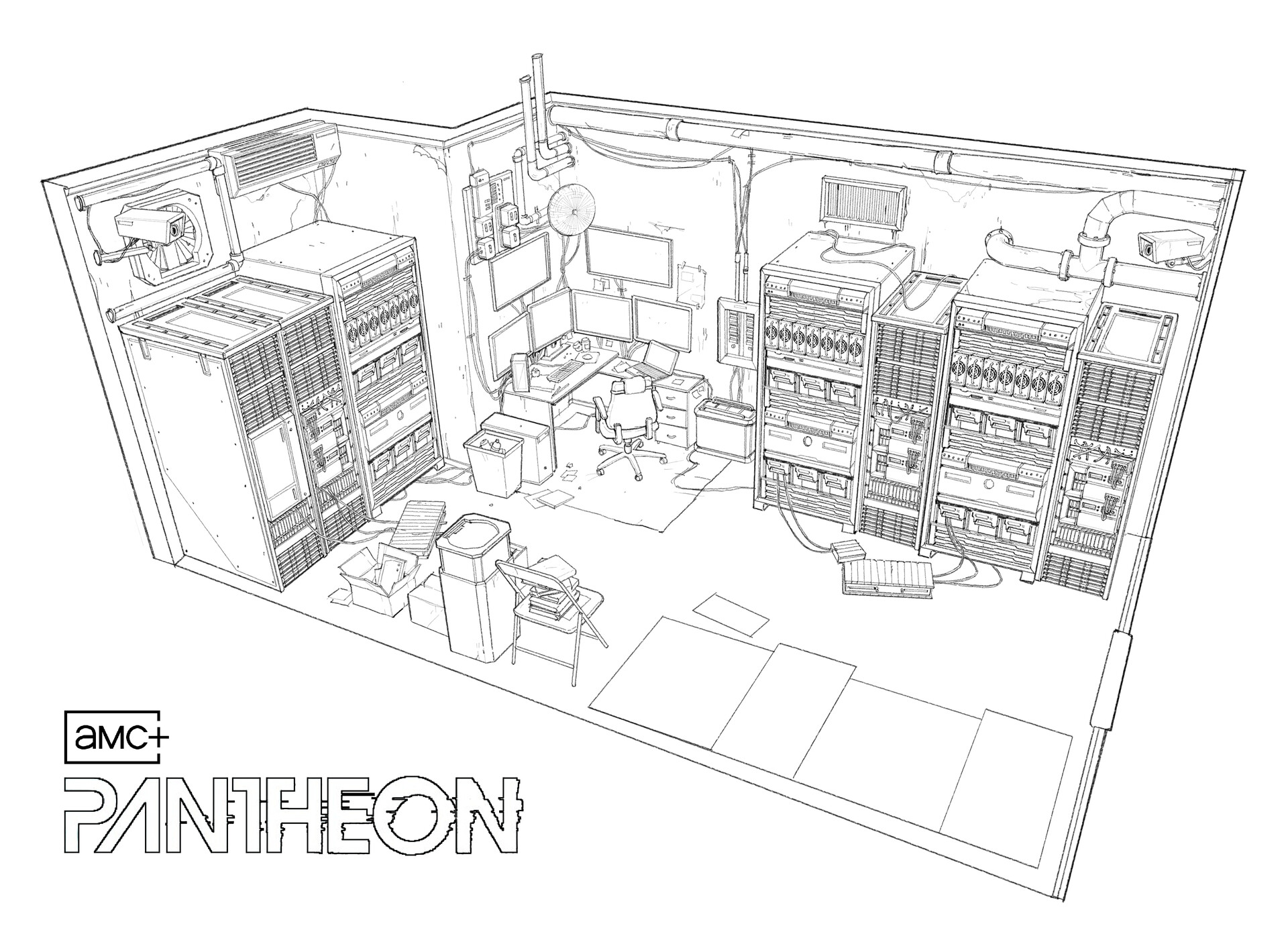 ArtStation Server Room PANTHEON ArtStation Server Room PANTHEON