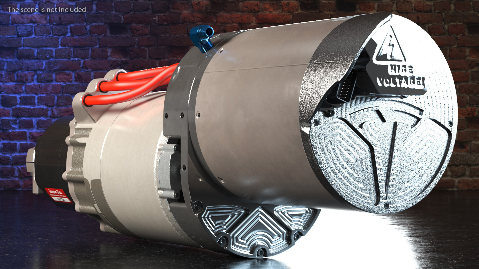 ArtStation Tesla Electric Crate Motor 3D model