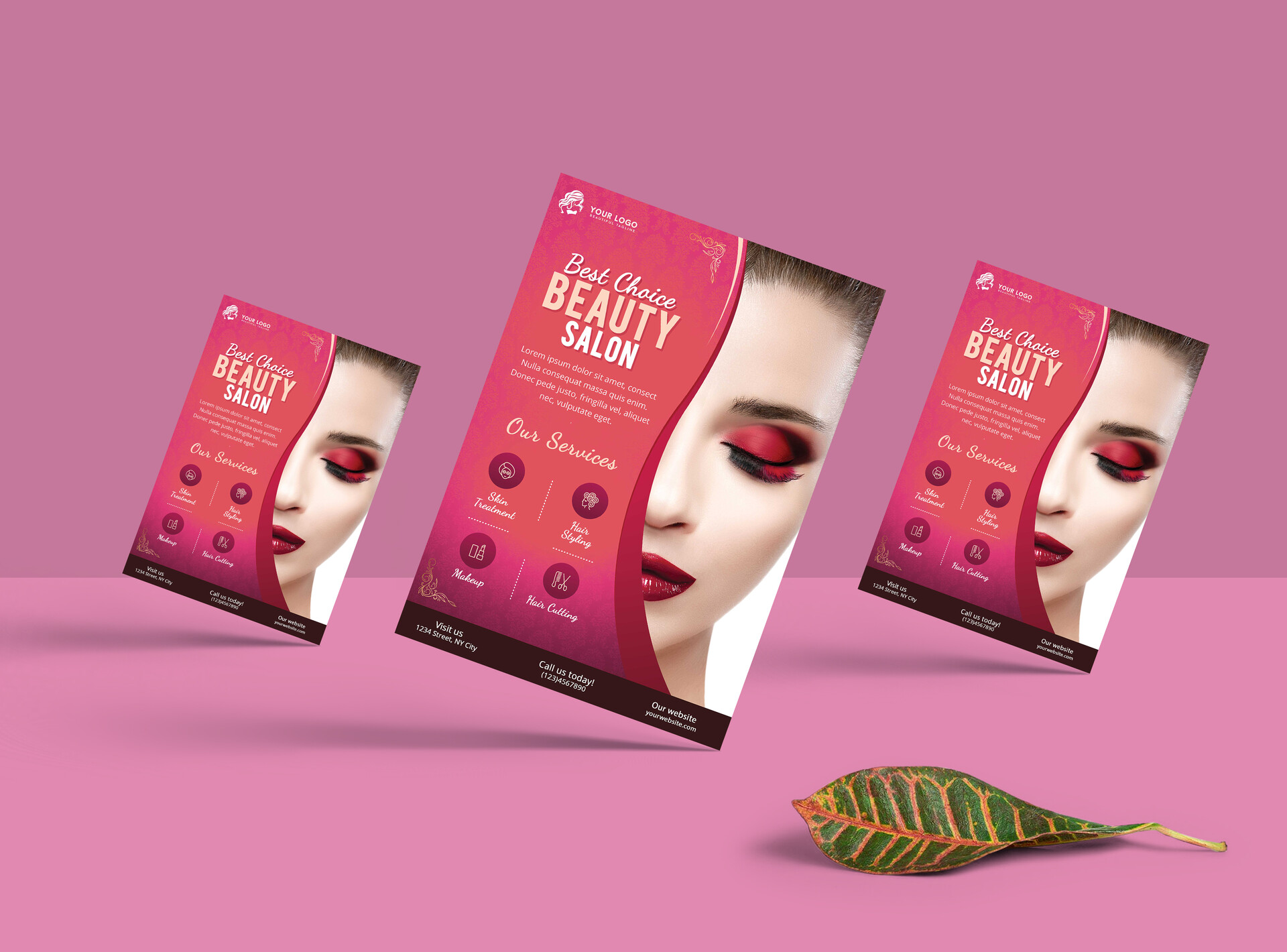 ArtStation - Beauty salon flyer design for your business advertising