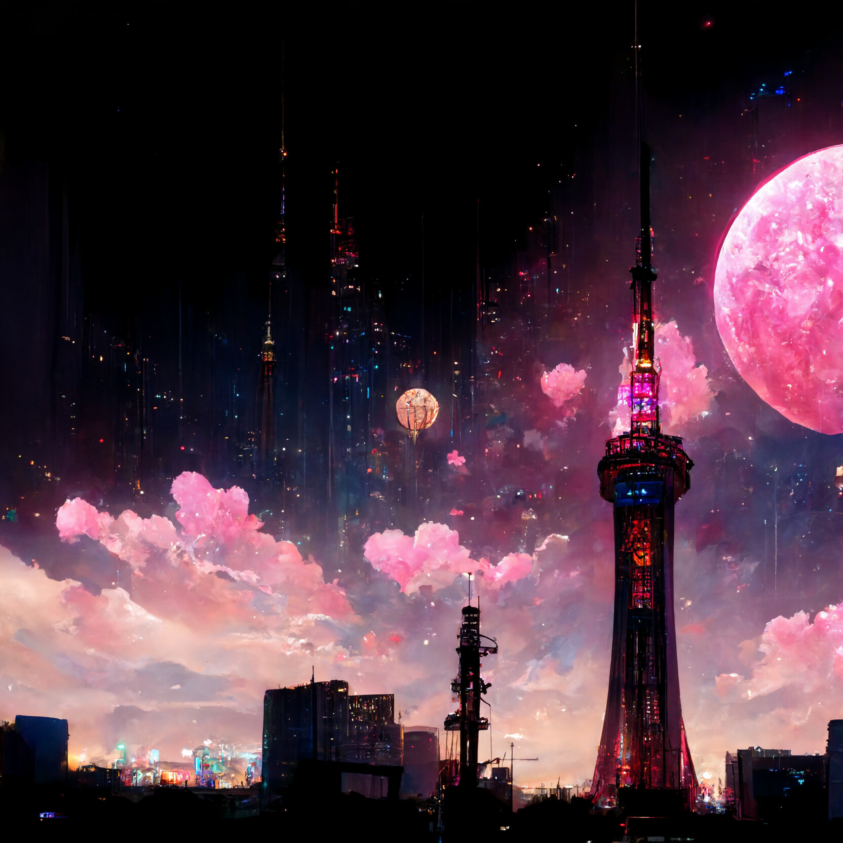ArtStation - Cyber Punk Tokyo Tower Series