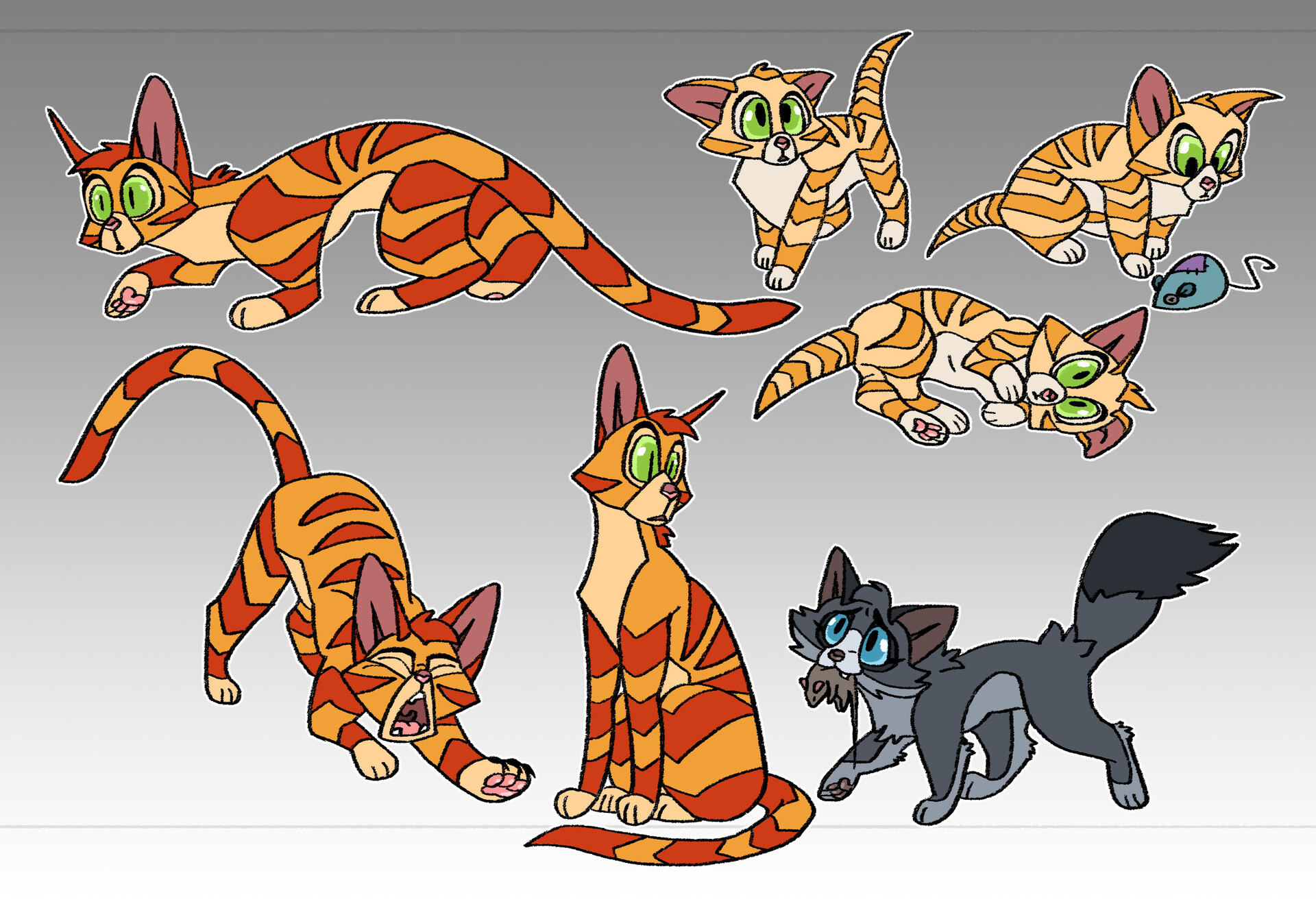 ArtStation - “Warrior Cats” Fan Character Lineup