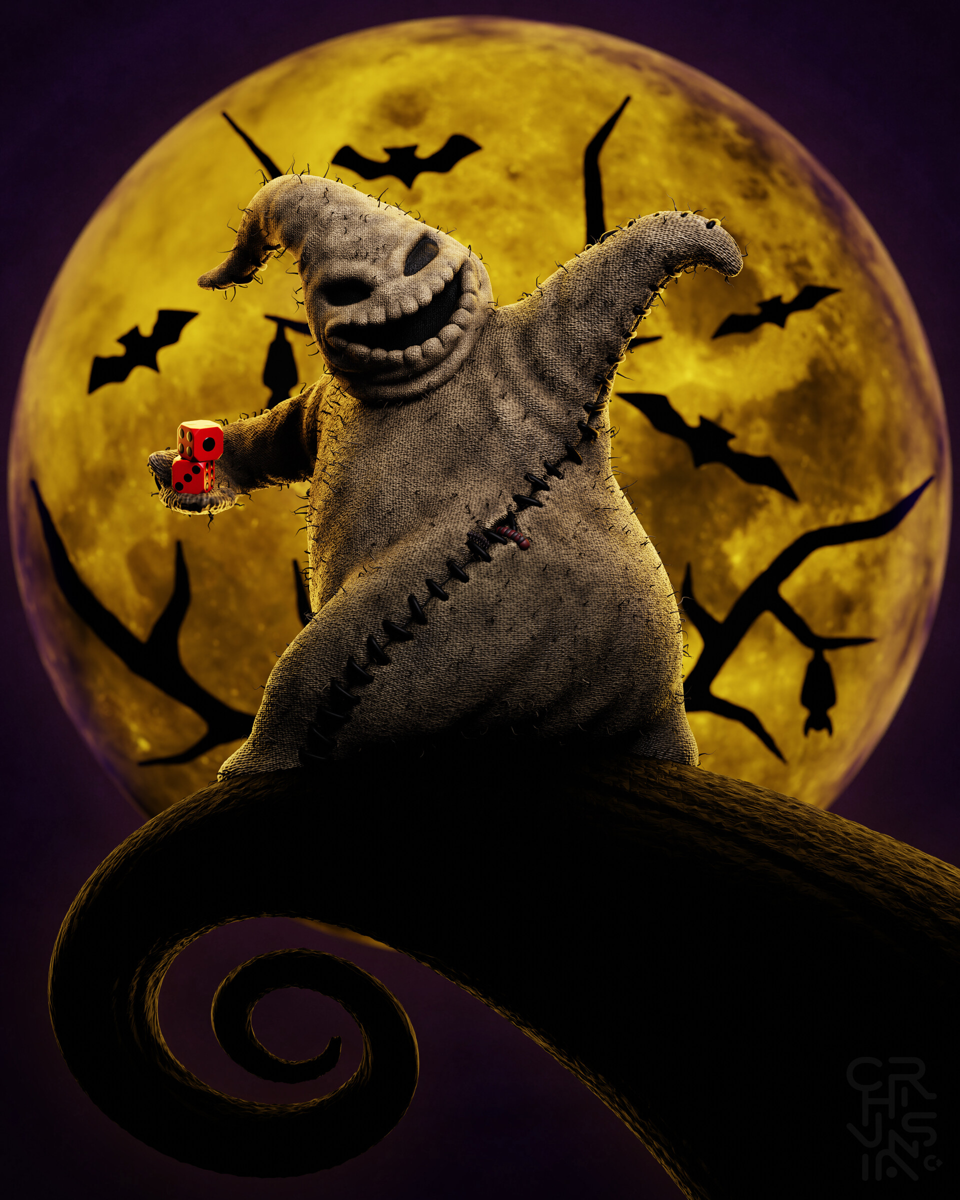 Oogie boogie hot sale wallpaper