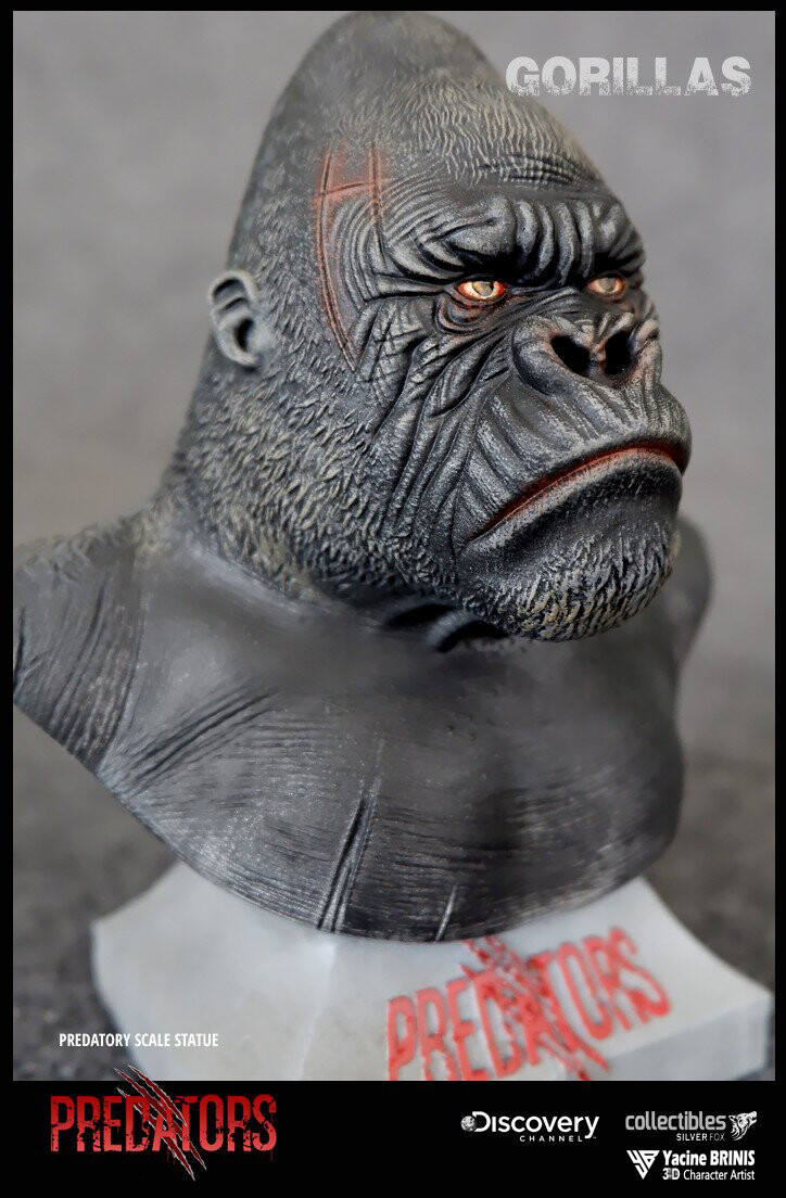 Silverback Gorilla Predator sculpted by Yacine BRINIS Printed by SFX Collectibles 003