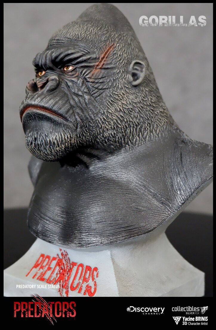 Silverback Gorilla Predator sculpted by Yacine BRINIS Printed by SFX Collectibles 004