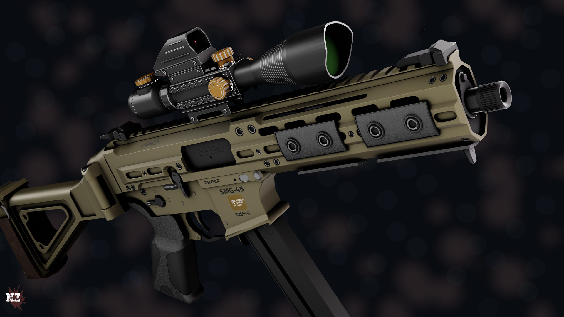 NZ Bullet Studio SMG45 Sights