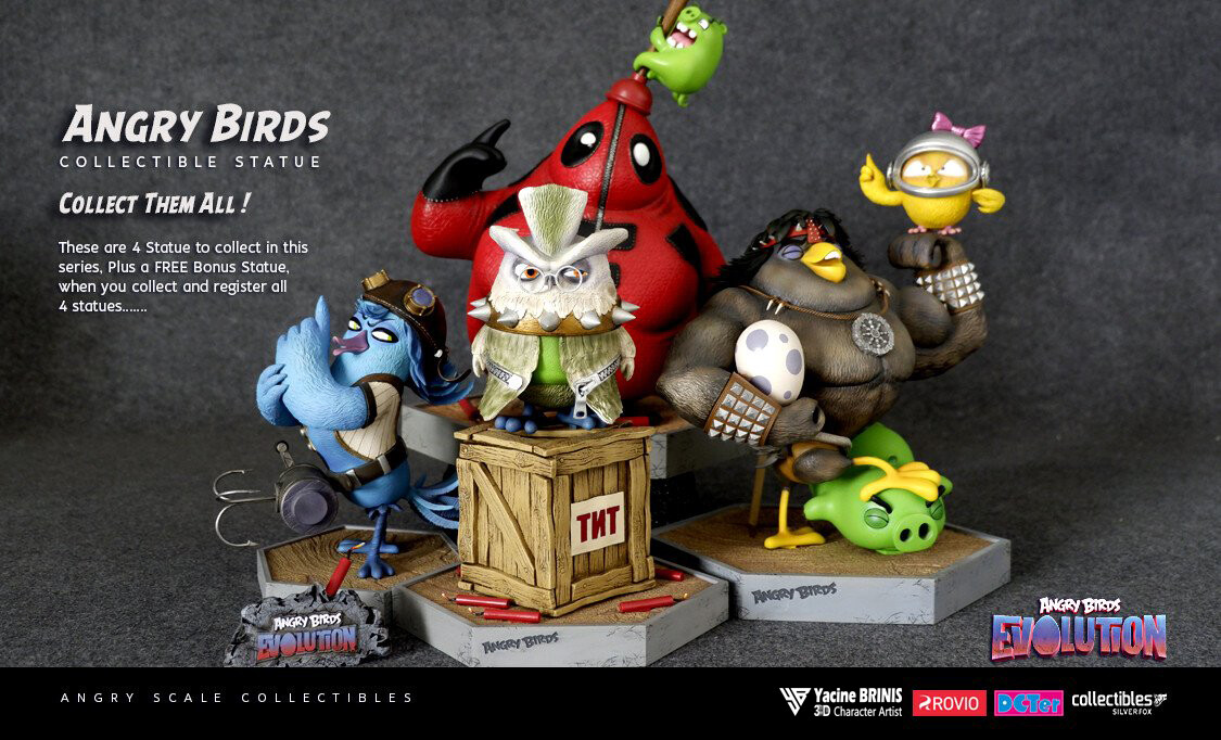 Paige Angry Birds Evolution Rovio sculpted by Yacine BRINIS Printed by SFX Collectibles 007