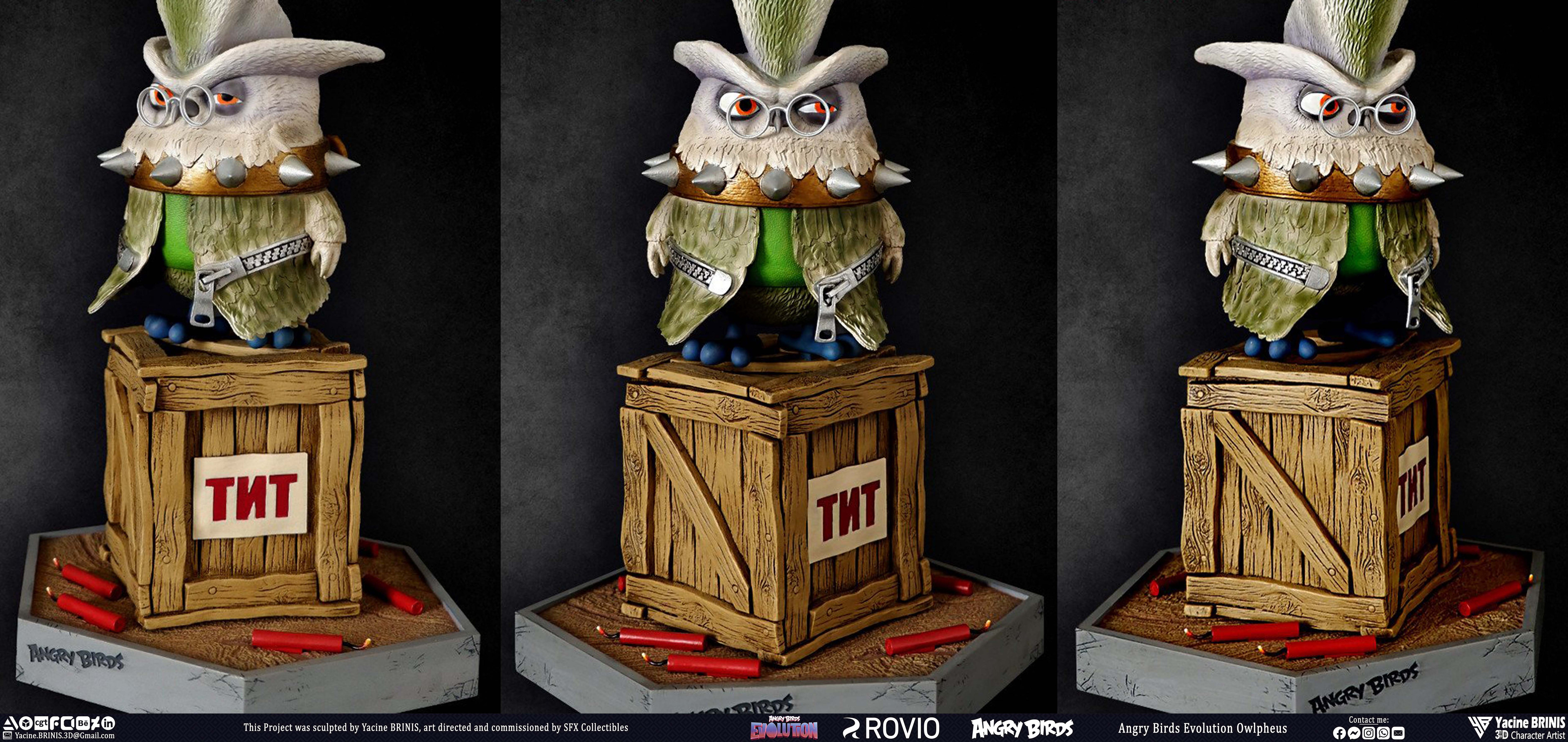 Owlpheus Angry Birds Evolution Rovio Entertainment sculpted by Yacine BRINIS 010 Printed by SFX Collectibles