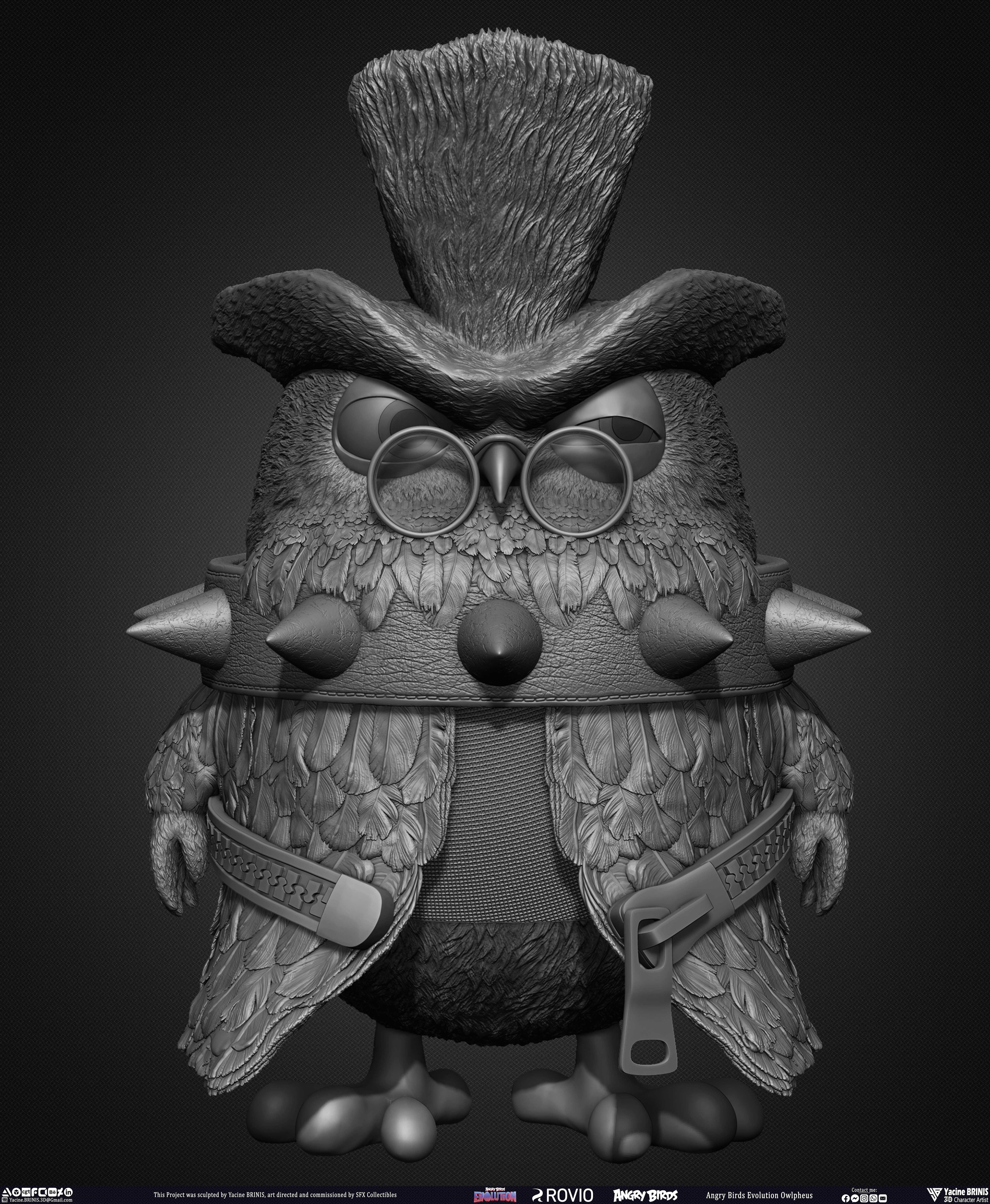 Owlpheus Angry Birds Evolution Rovio Entertainment sculpted by Yacine BRINIS 012