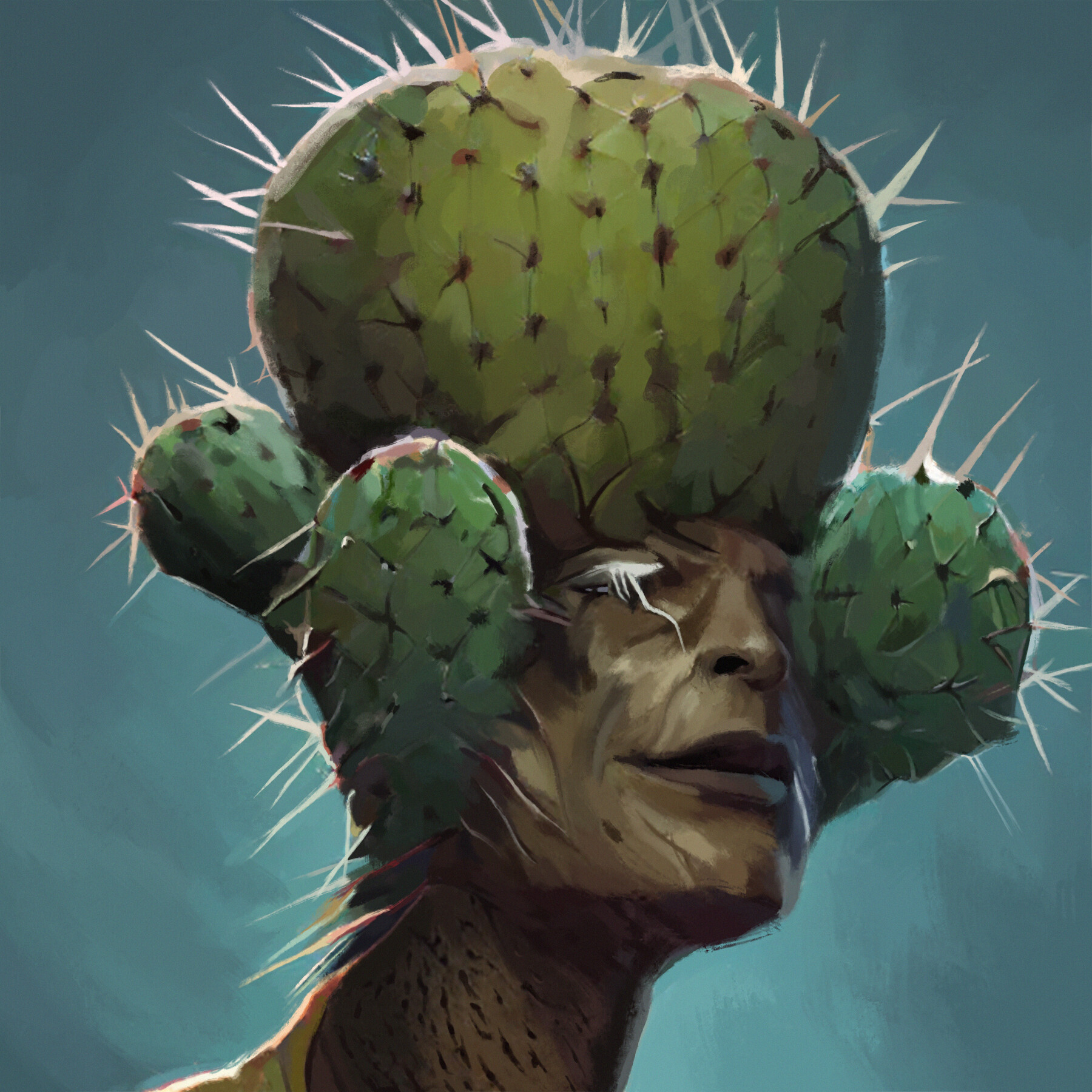 ArtStation Cactus Man Painting