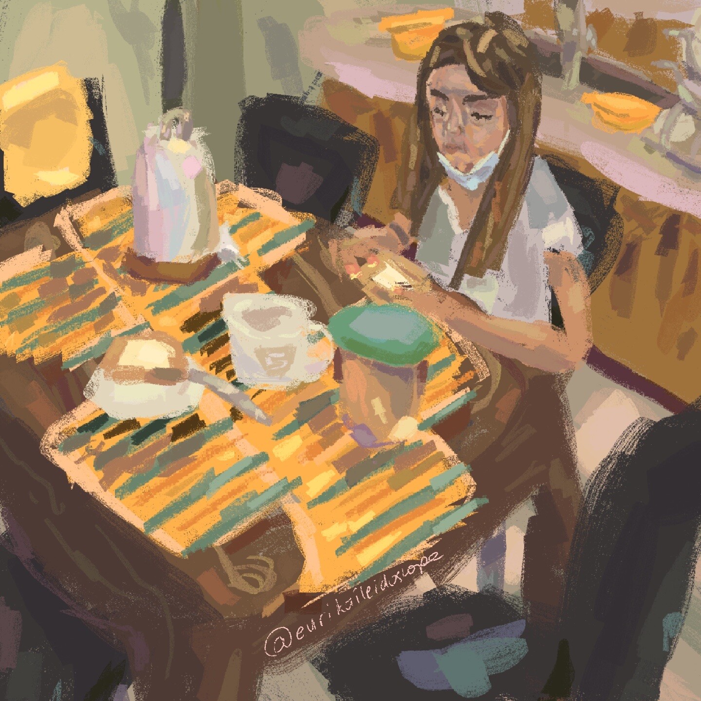 ArtStation Buttery Bready Breakfast with Mom