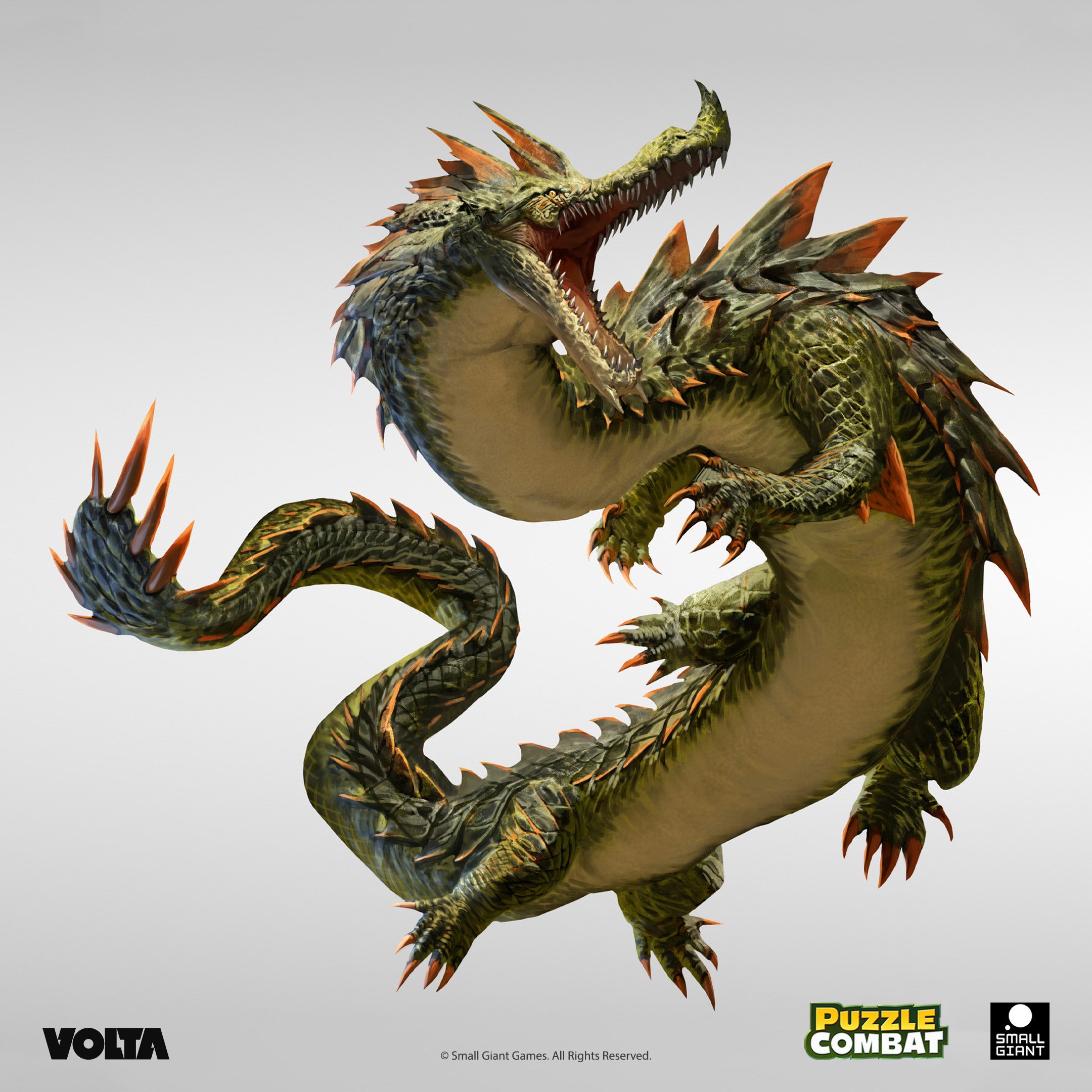 Kevin Glint Studios SmallGiant Puzzle Combat Hero Megalocroco