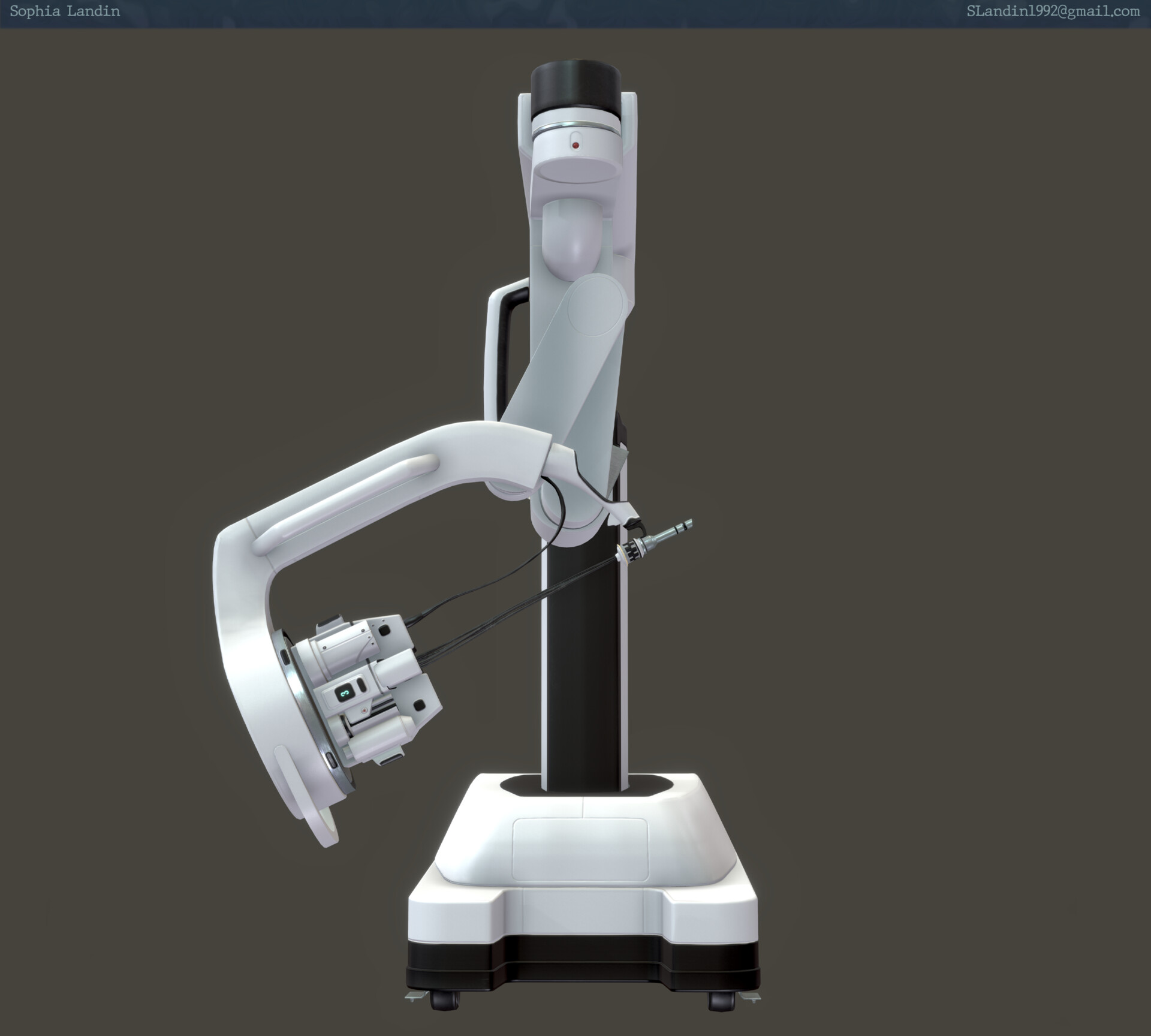 Davinci Robot Acrylic Badge Reel, Operating Room Nurse, OR, RN
