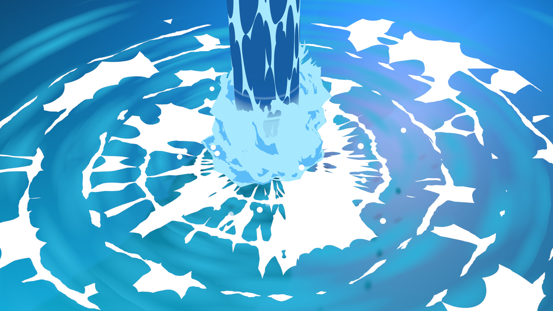 ArtStation  2D Anime Water Splash isolated