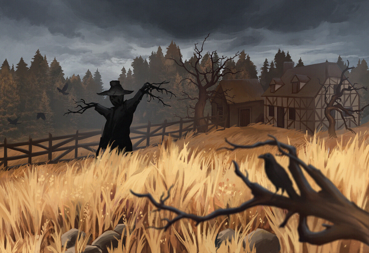 ArtStation Scarecrow field