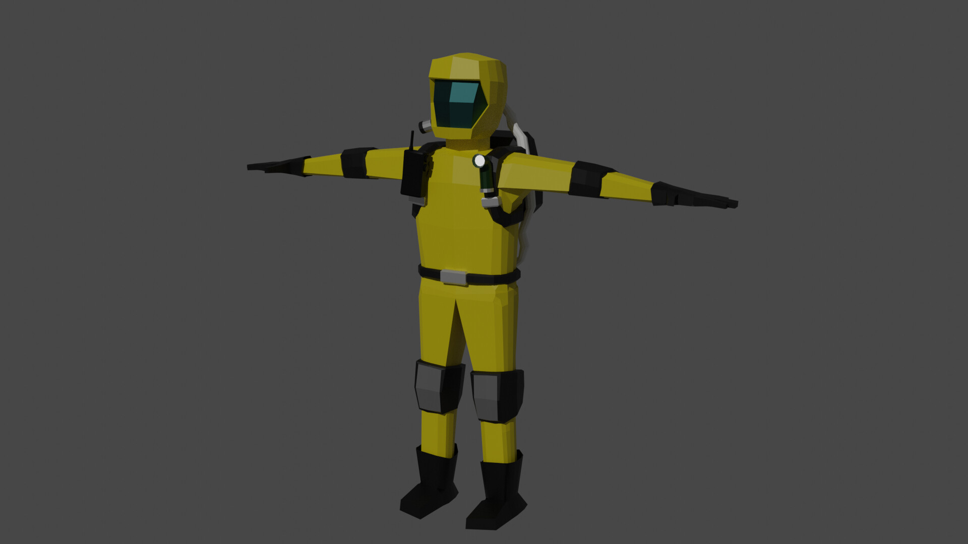 ArtStation - Hazmat Suit (Low Poly)