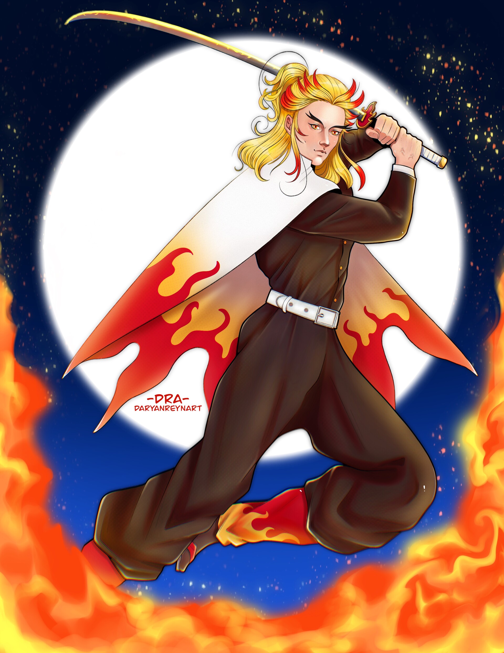 ArtStation - Kyojuro Rengoku