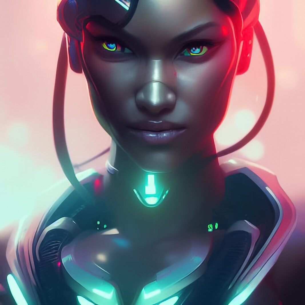 ArtStation - woman cyborg