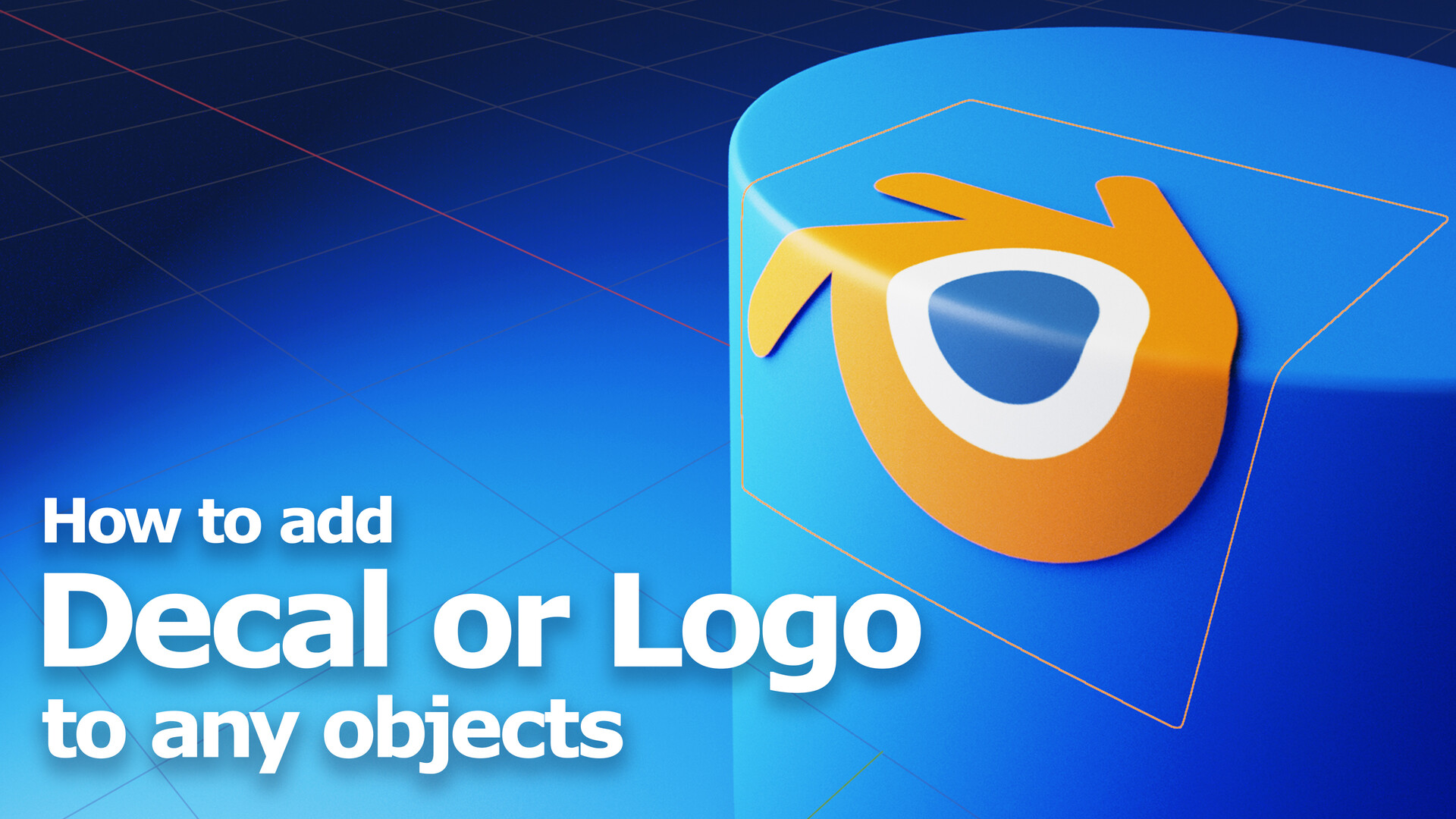 ArtStation Add 3D Decal Logo Sticker in Blender