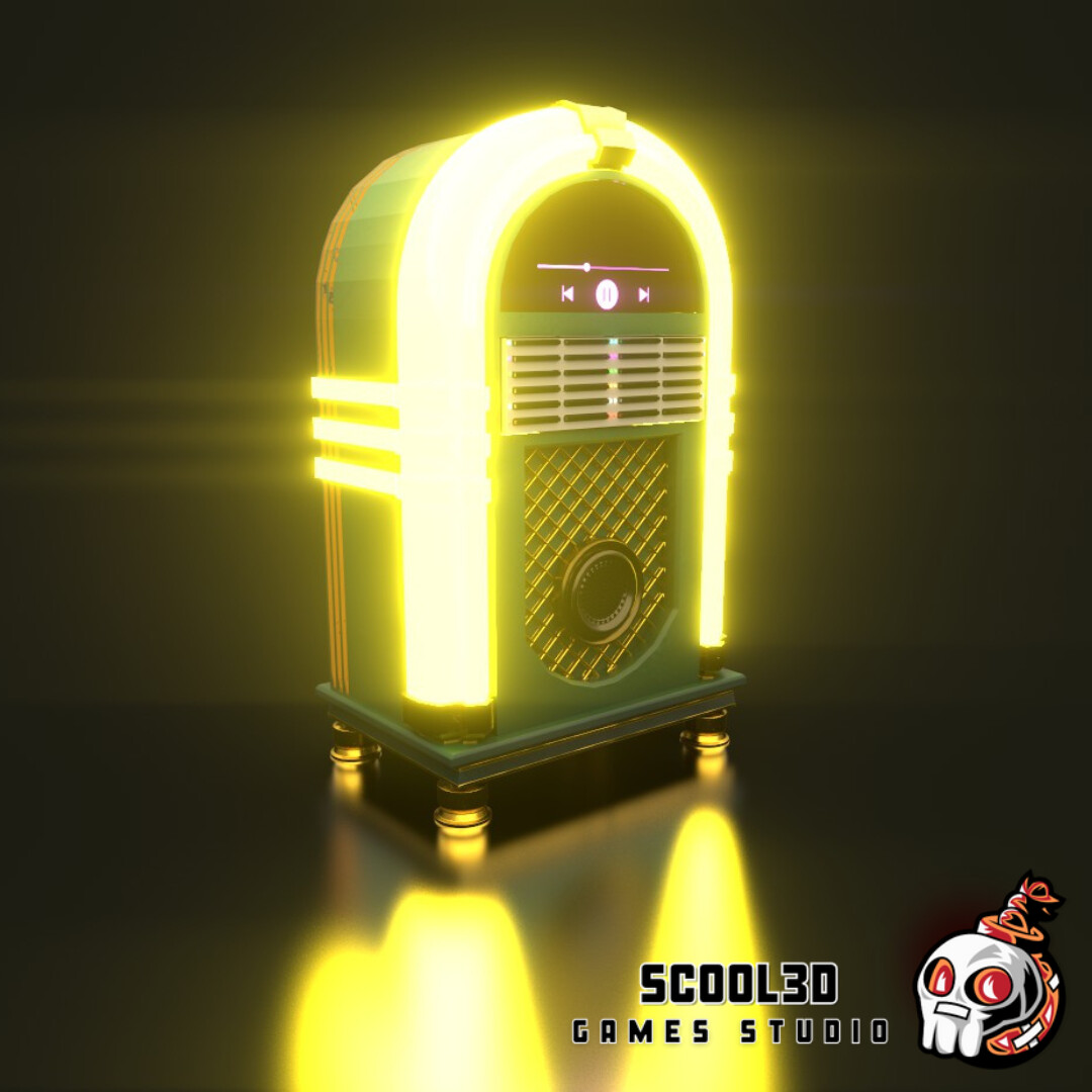 ArtStation Neon jukebox