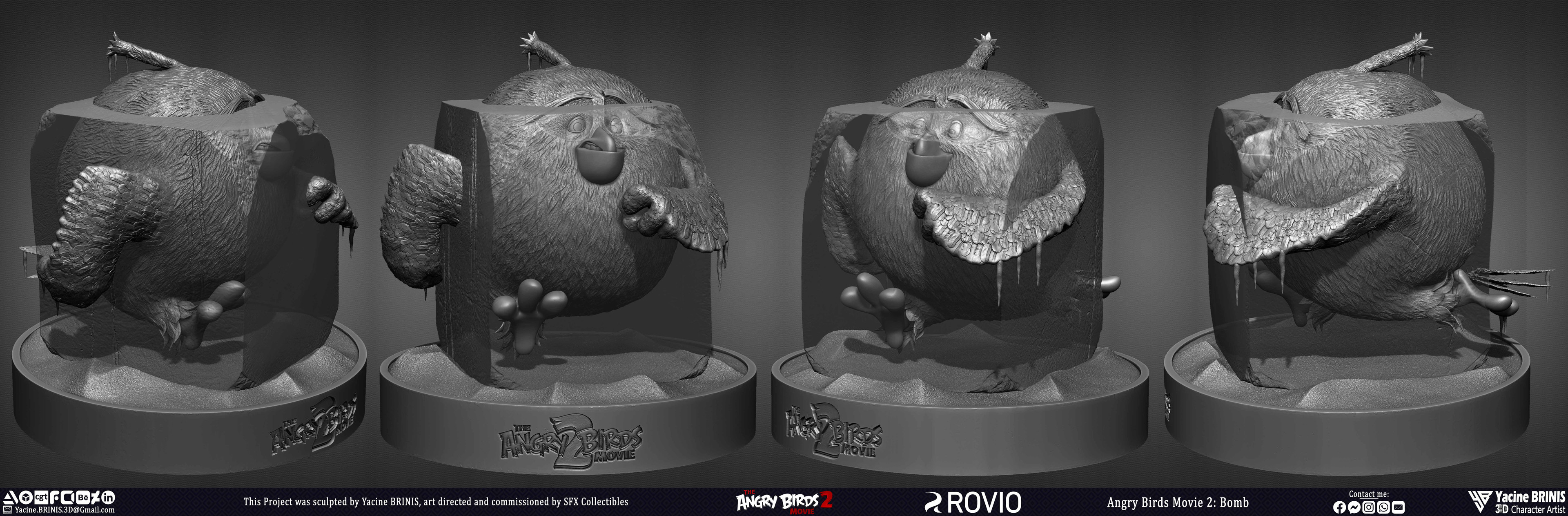 Angry Birds Movie 2 Rovio Entertainment Sculpted by Yacine BRINIS 014 Bomb