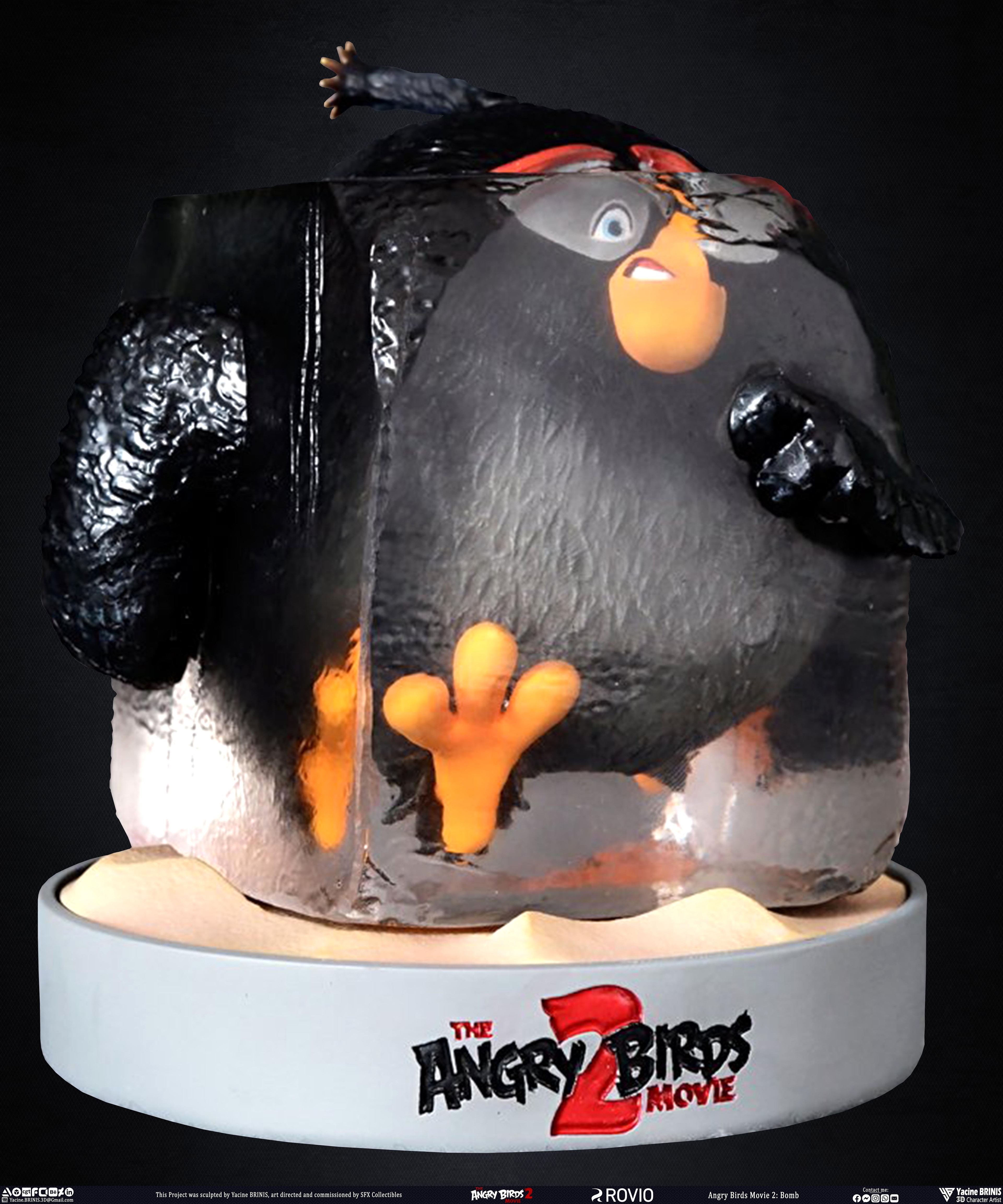 Angry Birds Movie 2 Rovio Entertainment Sculpted by Yacine BRINIS 019 Bomb Printed by SFX Collectibles
