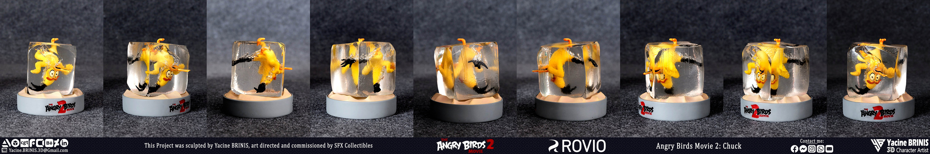 Angry Birds Movie 2 Rovio Entertainment Sculpted by Yacine BRINIS 020 Chuck Printed by SFX Collectibles