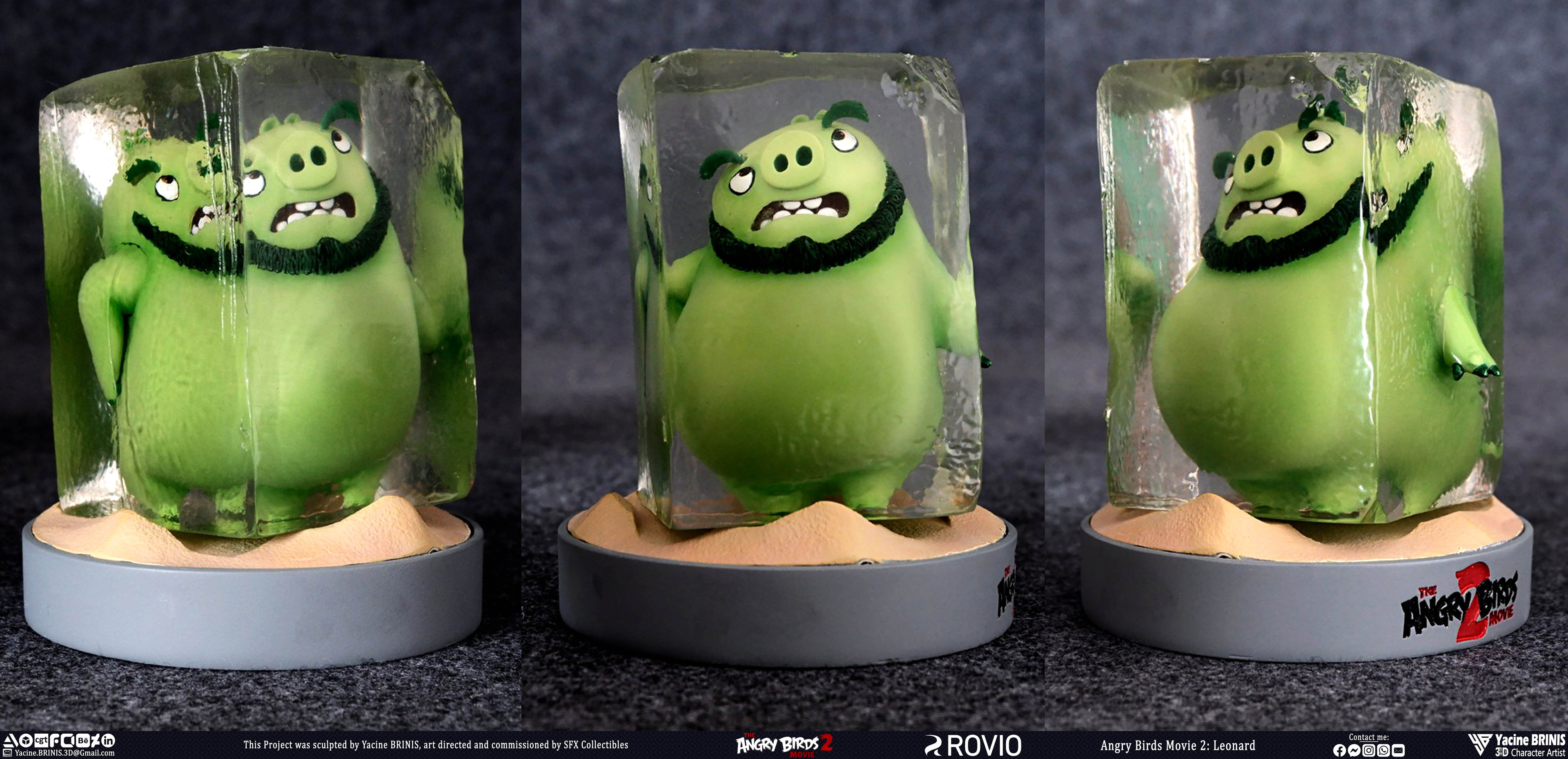 Angry Birds Movie 2 Rovio Entertainment Sculpted by Yacine BRINIS 029 Leonard Printed by SFX Collectibles