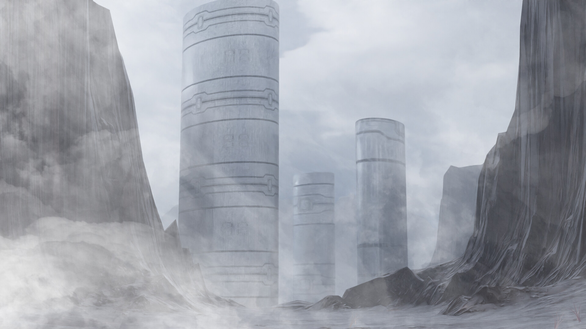 ArtStation - research facility concept art