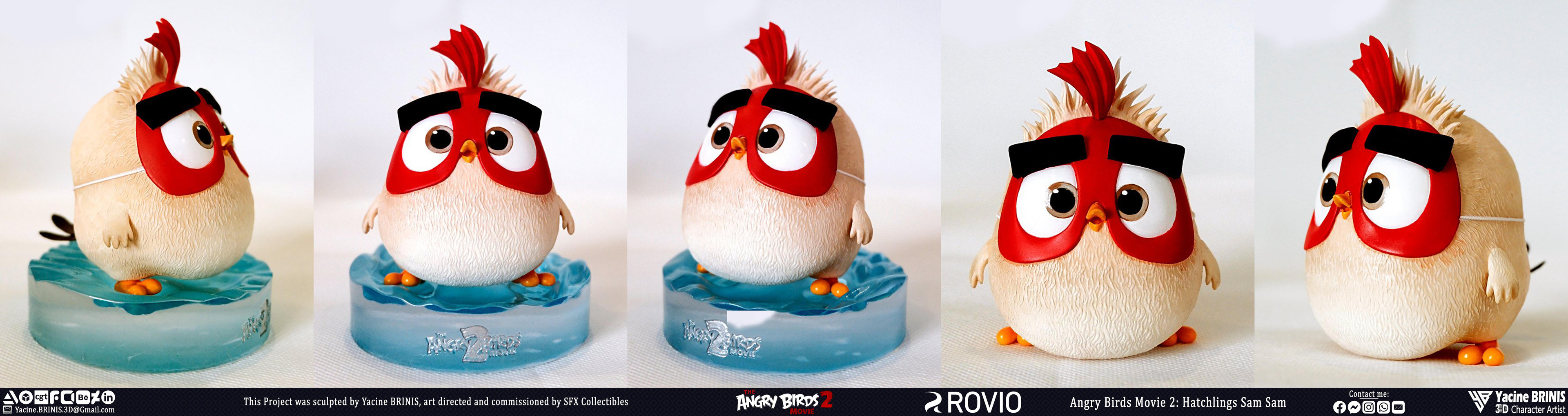 Angry Birds Movie 2 Rovio Entertainment Sculpted by Yacine BRINIS 037 Hatchlings Sam Sam  Printed by SFX Collectibles