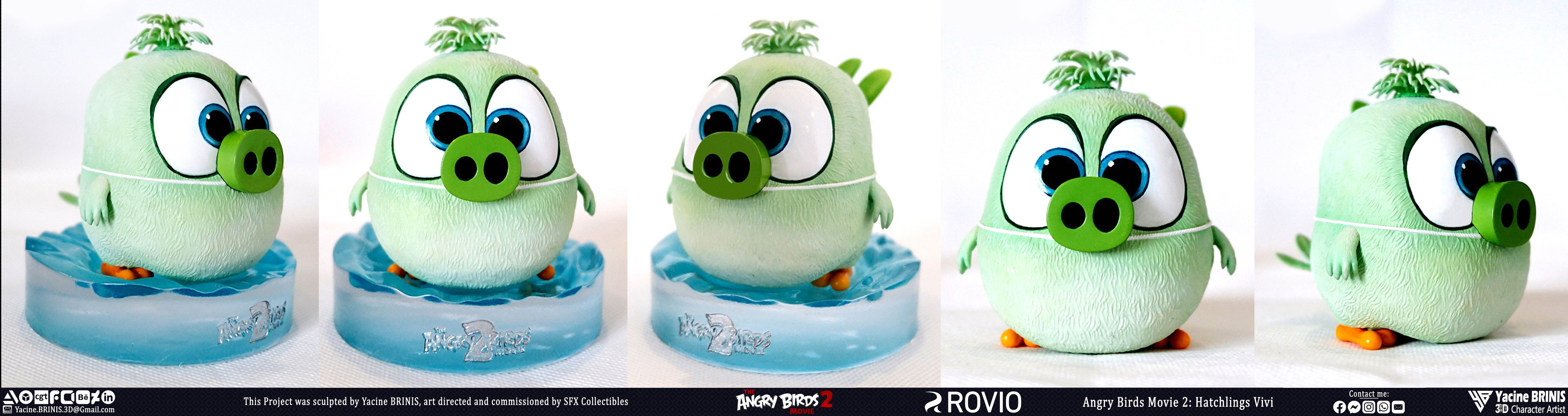 Angry Birds Movie 2 Rovio Entertainment Sculpted by Yacine BRINIS 042 Hatchlings Vivi Printed by SFX Collectibles