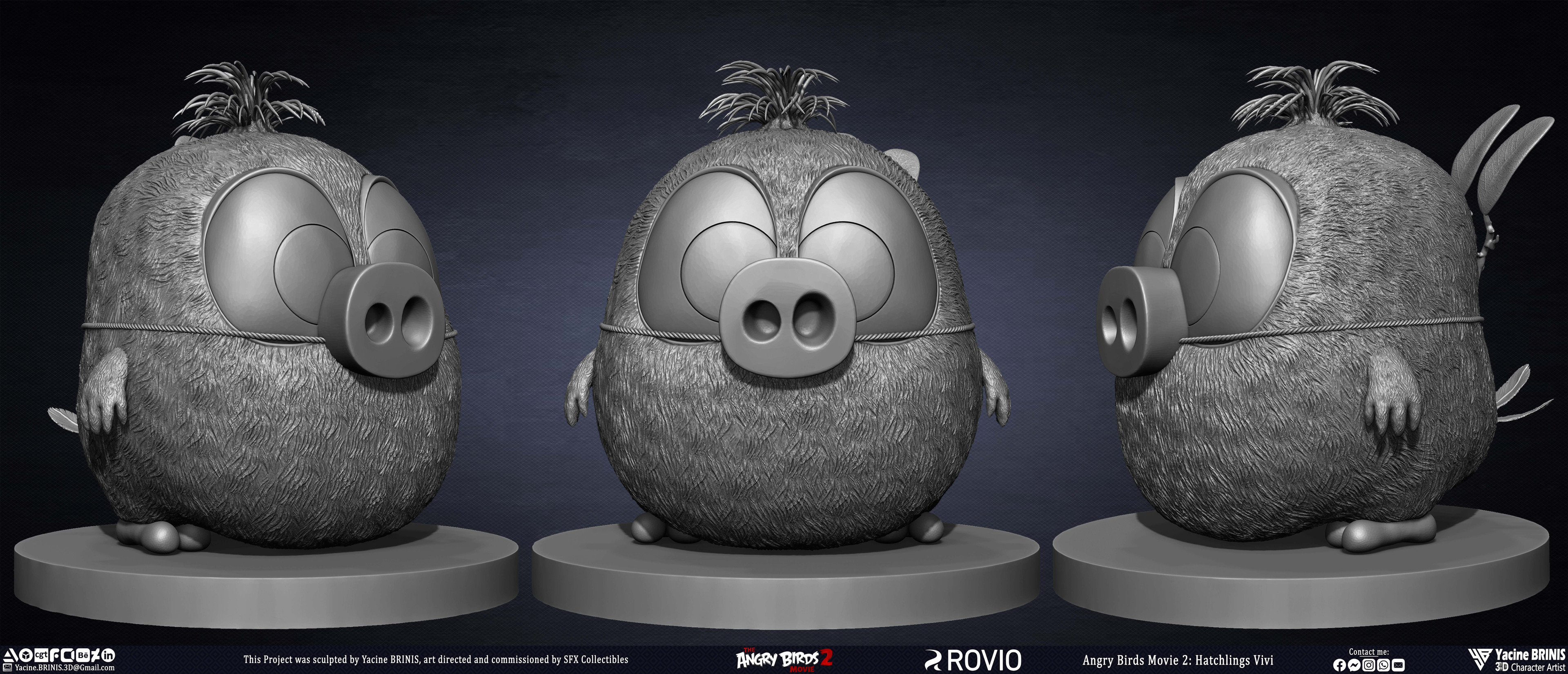 Angry Birds Movie 2 Rovio Entertainment Sculpted by Yacine BRINIS 044 Hatchlings Vivi