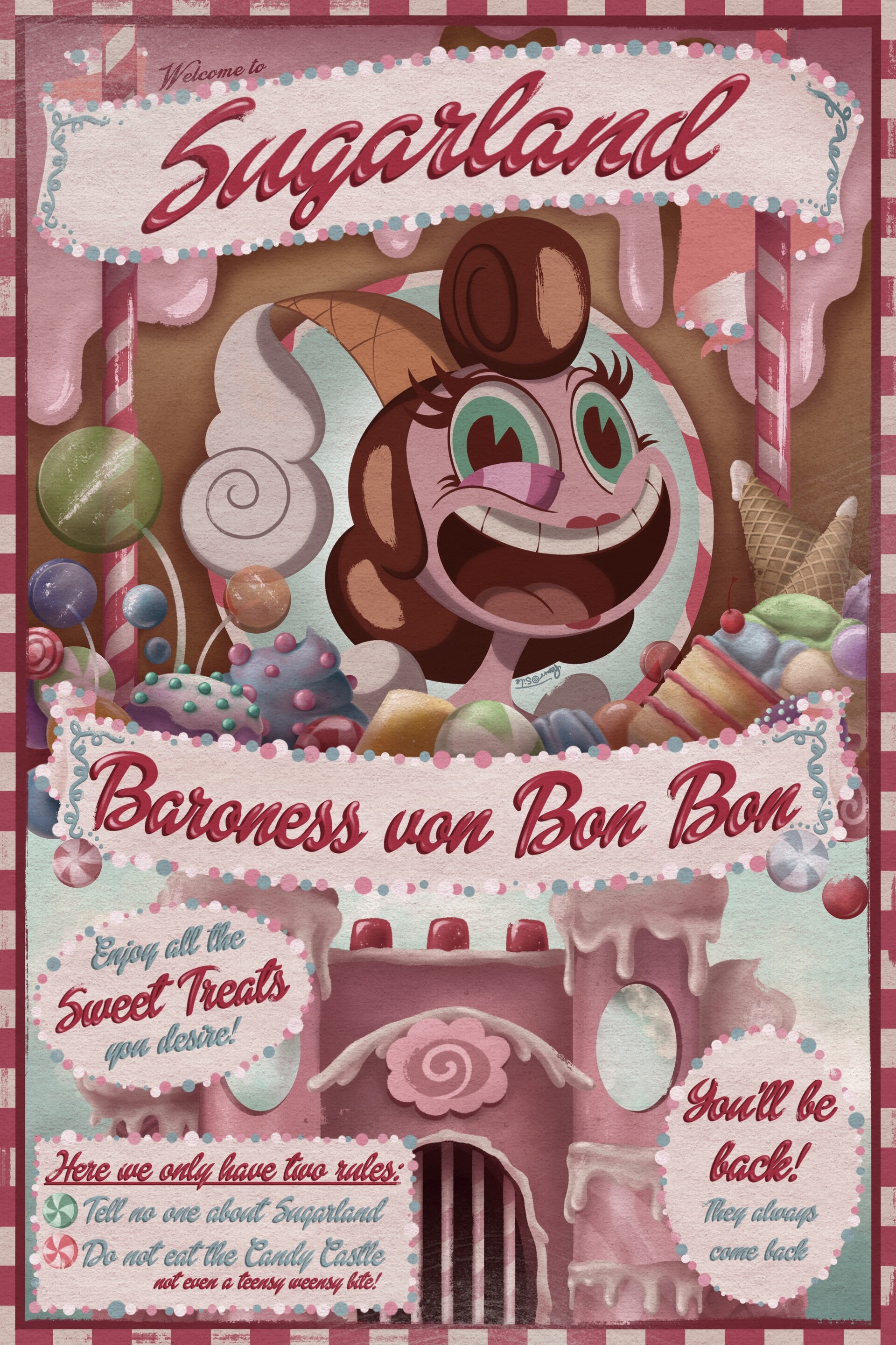 ArtStation Cuphead Baroness Von Bon Bon Fan Poster artstation-cuphead-baroness-von-bon-bon-fan-poster