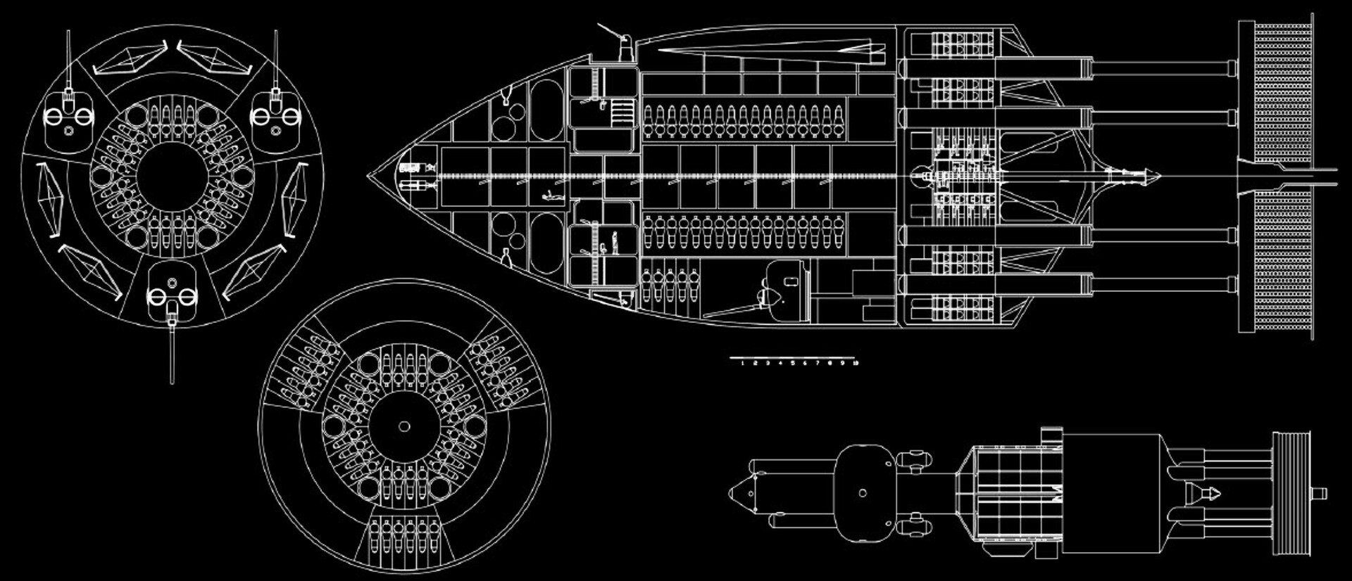 Crazy Cold War Concepts #4 Orion nuclear space battleship 
