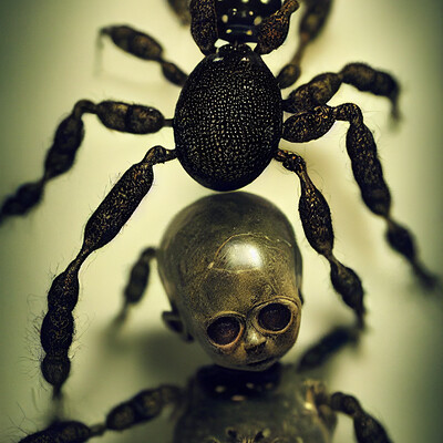 Dark philosophy darkphilosophy creepy baby doll covered with spiders 9e1a88d5 821d 425e 9e02 1a33e7fda31d