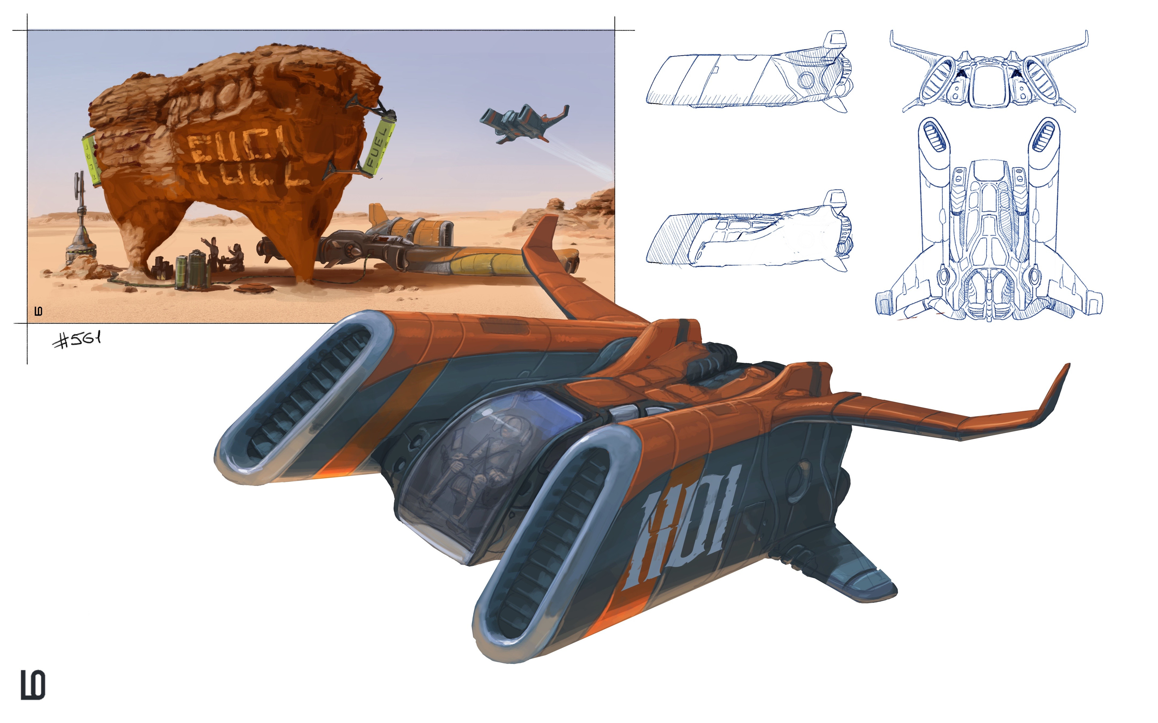 Two-reactor desert flyer (3 hours and a half)