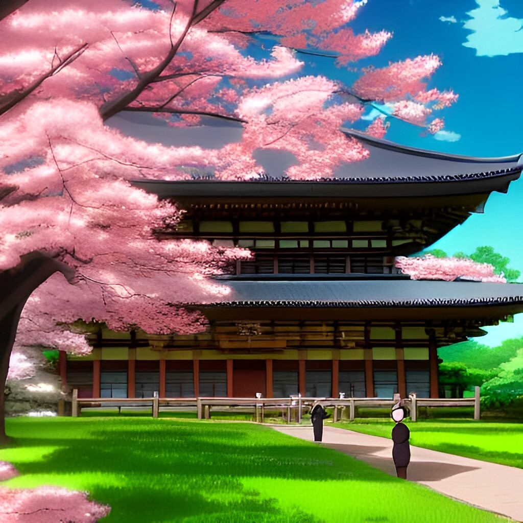 Wallpaper Anime Animegirl Cherry Blossom Blossom Tree Background   Download Free Image