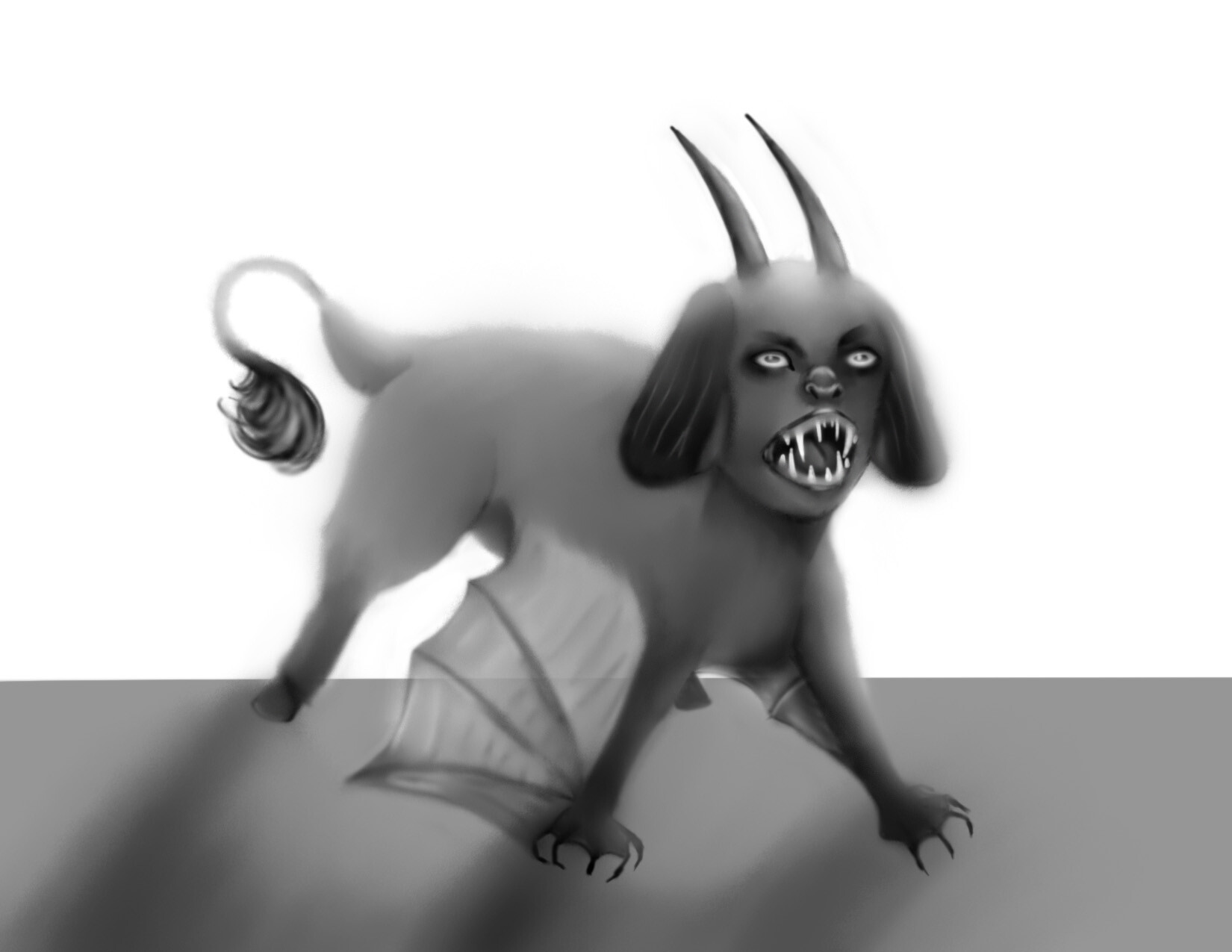 Artstation hybrid bat and goat