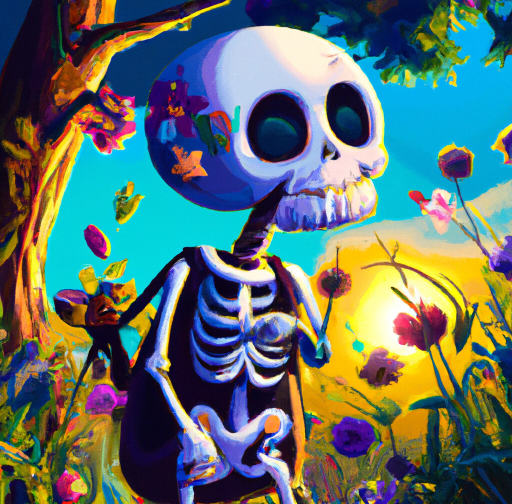 ArtStation halloween cute skeleton
